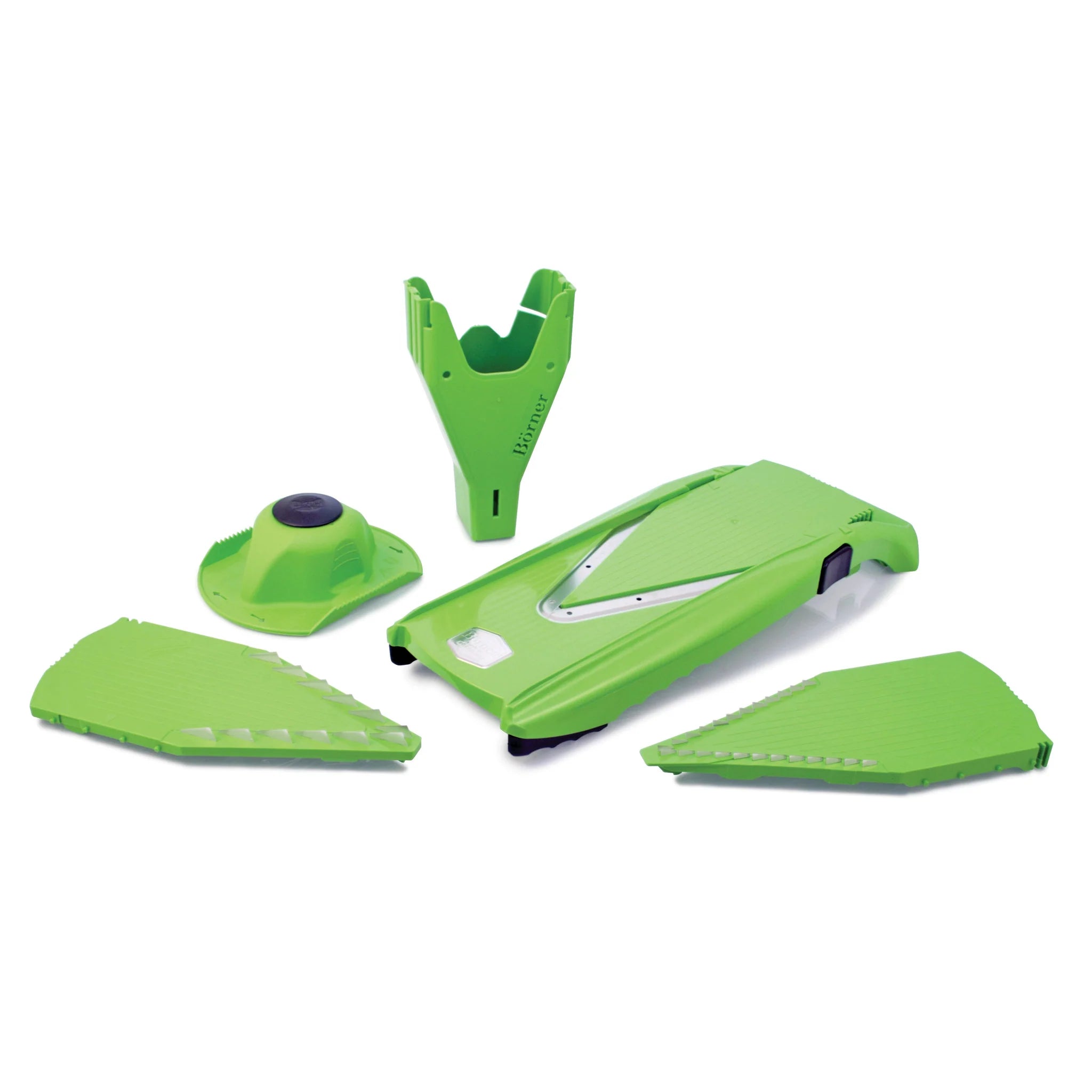 Borner V Power Mandoline Slicer - Professional Vegetable & Fruit Cutter with Adjustable Blades - Perfect for Salad Prep, Meal Kits & Healthy Cooking