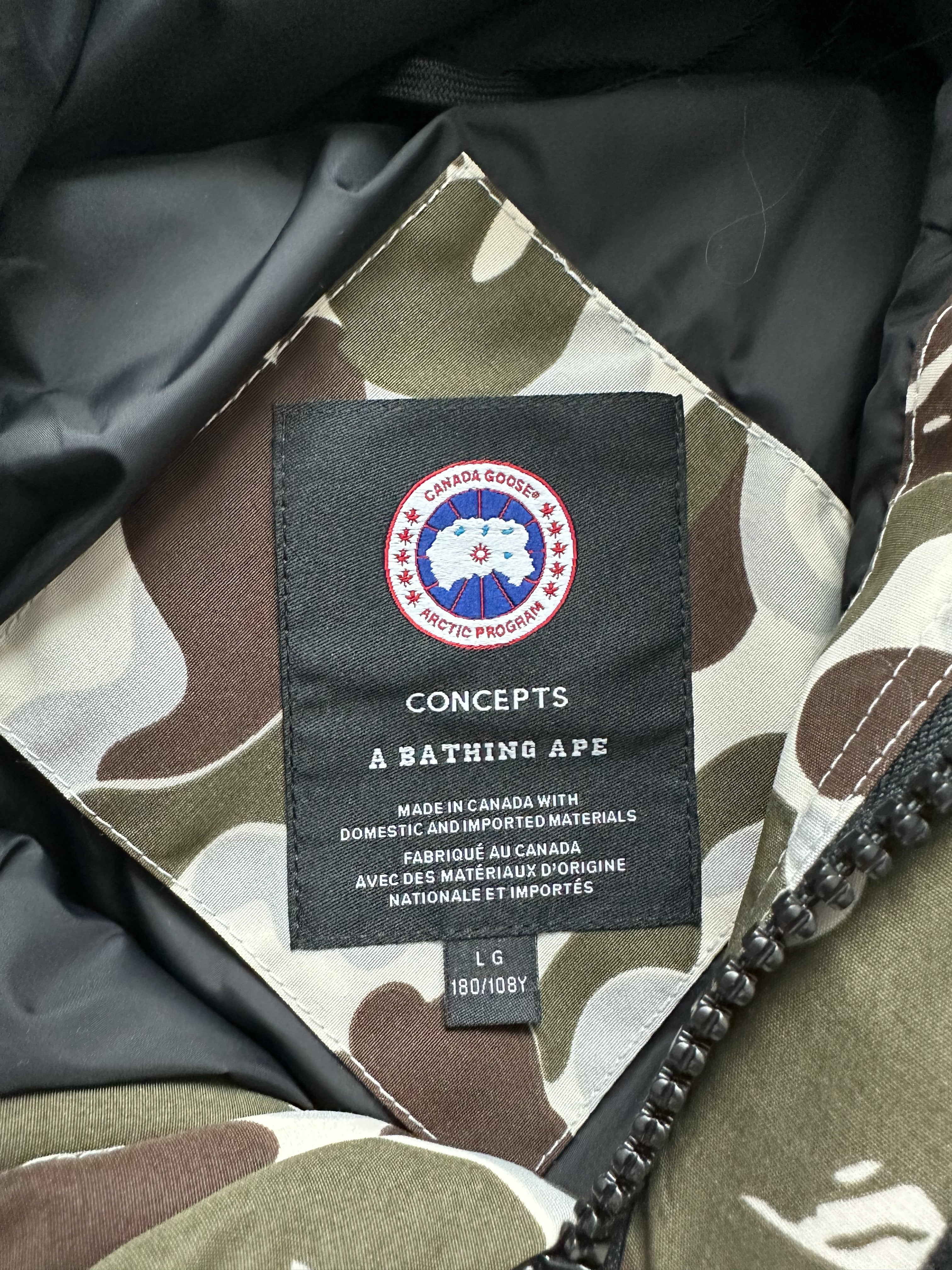 Canada Goose x BAPE White Expedition Parka - Waterproof Winter Jacket for Men & Women - Perfect for Snowboarding, Skiing & Cold Weather Adventures