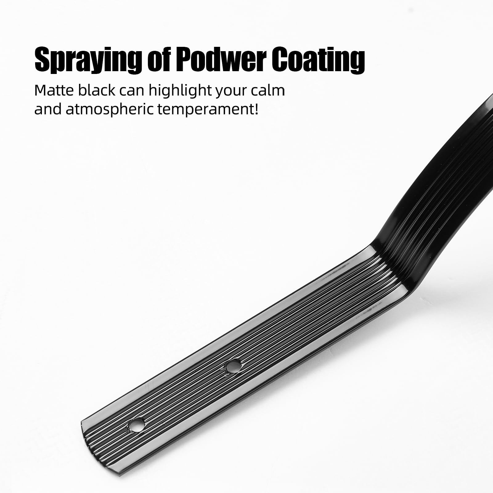 GARVEE 25 Pack Aluminum Deck Balusters - 32.25 x 1 Inch Wave Curved Shape Grooved Porch Railing - Matte Black Staircase & Deck Railing for Outdoor Stairs, Porch, and Patio Safety Railings