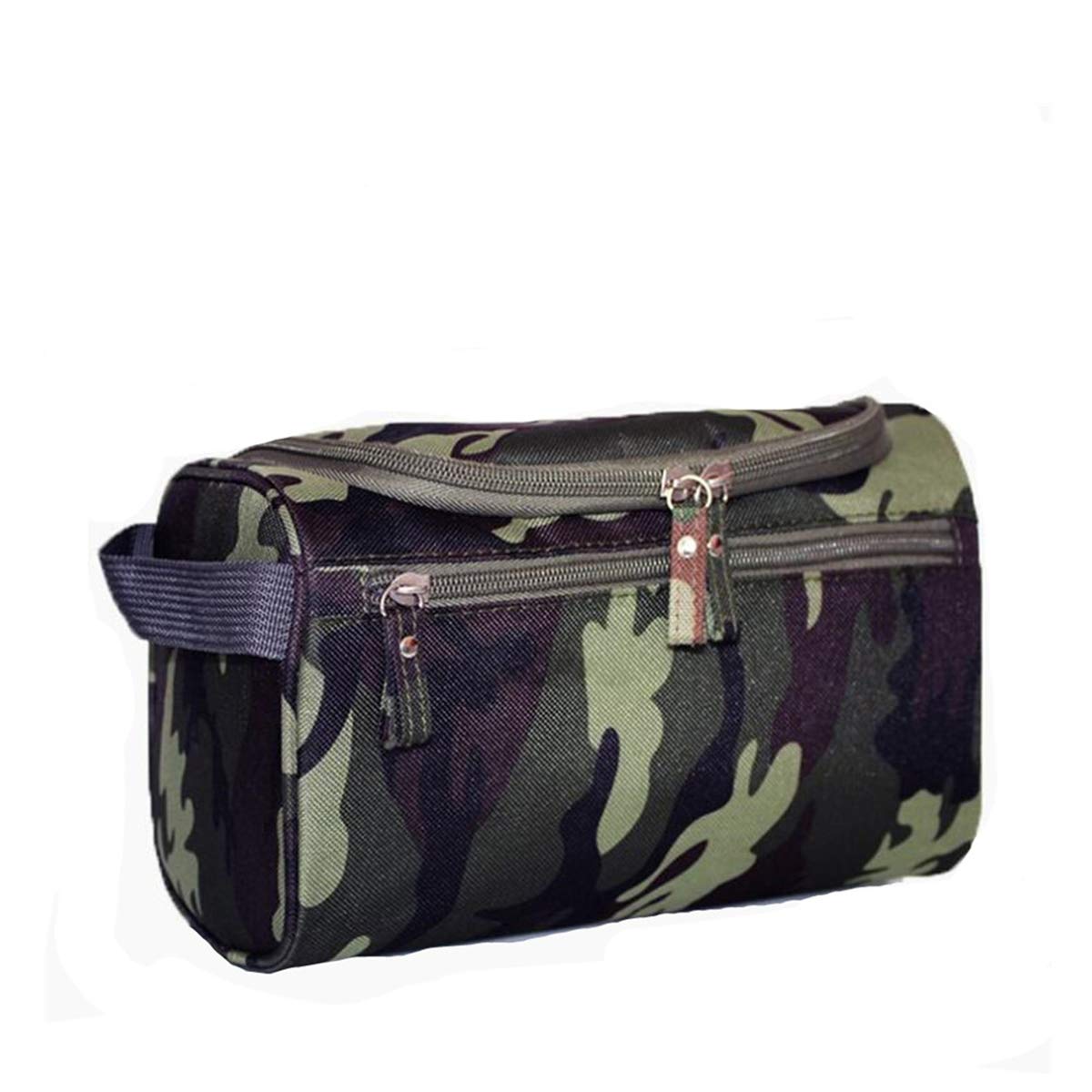 Tumecos Travel Toiletry Bag for Men & Women - Waterproof Dopp Kit with Multiple Pockets for Shaving Accessories, Electronics & Cosmetics - Perfect for Camping, Gym & Business Trips (Army Green)