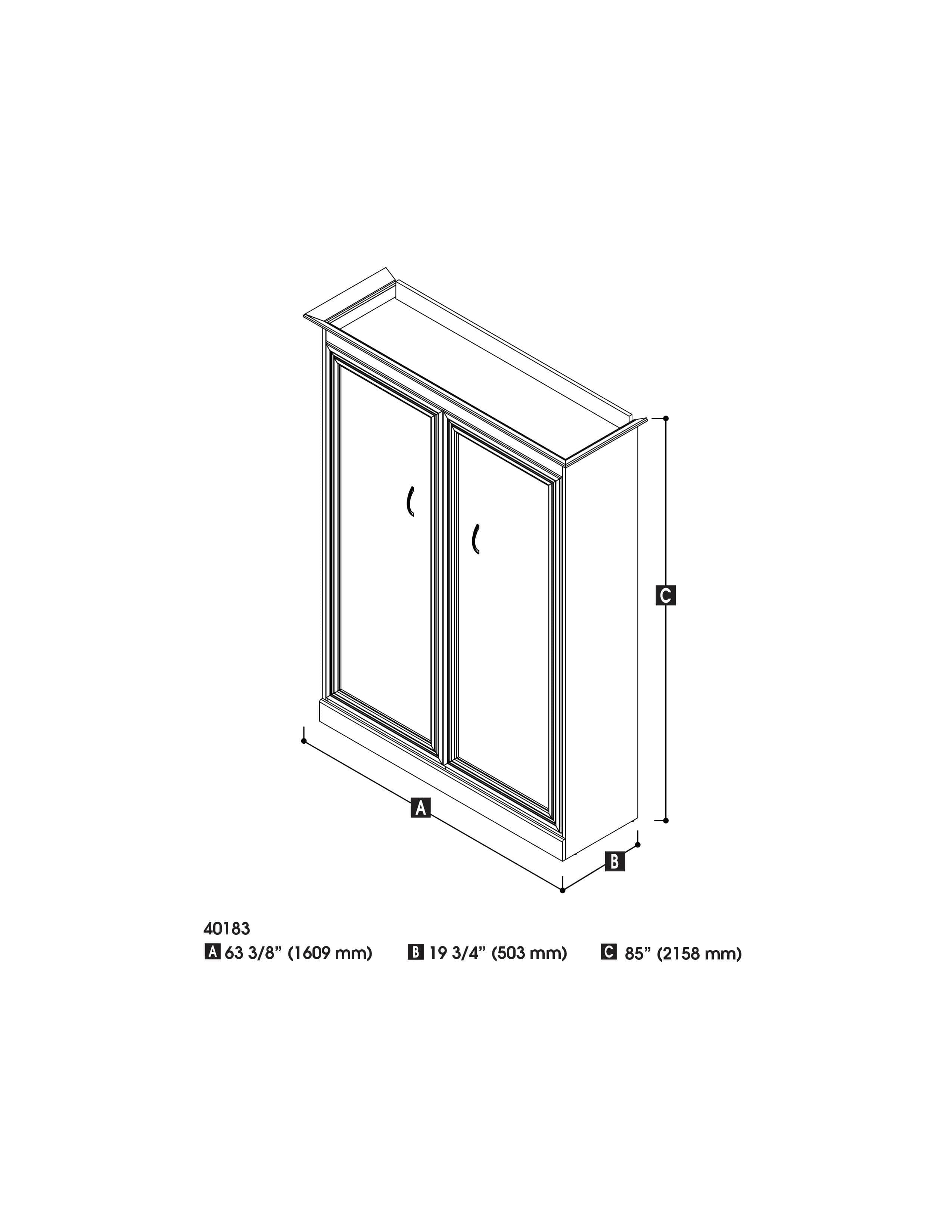 Space-Saving Full Size Murphy Bed with 3 Color Options - Perfect for Small Apartments, Guest Rooms & Home Offices