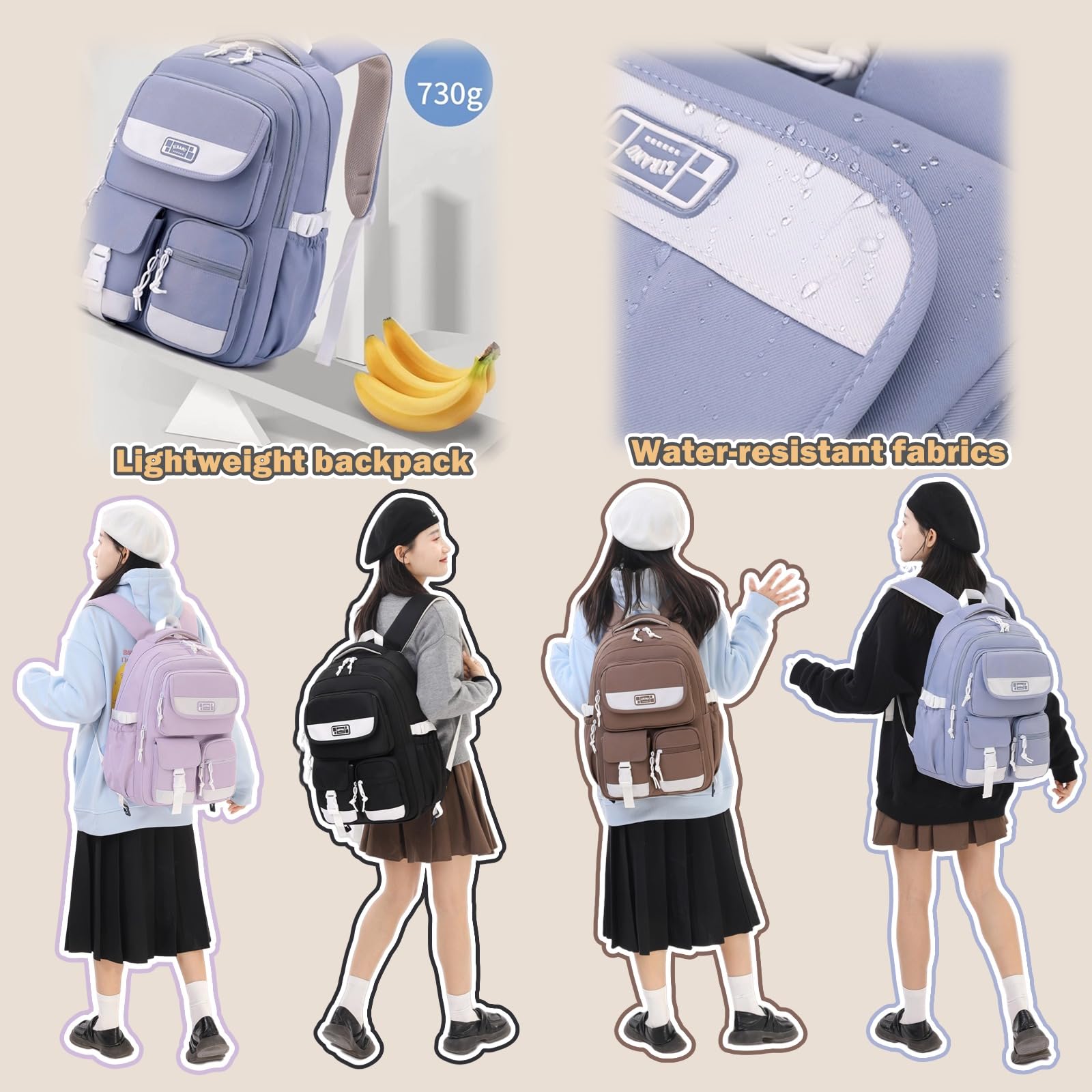 Adorable Kids Backpack for Girls & Boys - Lightweight School Bookbag for Elementary & Middle School Students - Perfect for Daily Use, Travel & Outdoor Activities