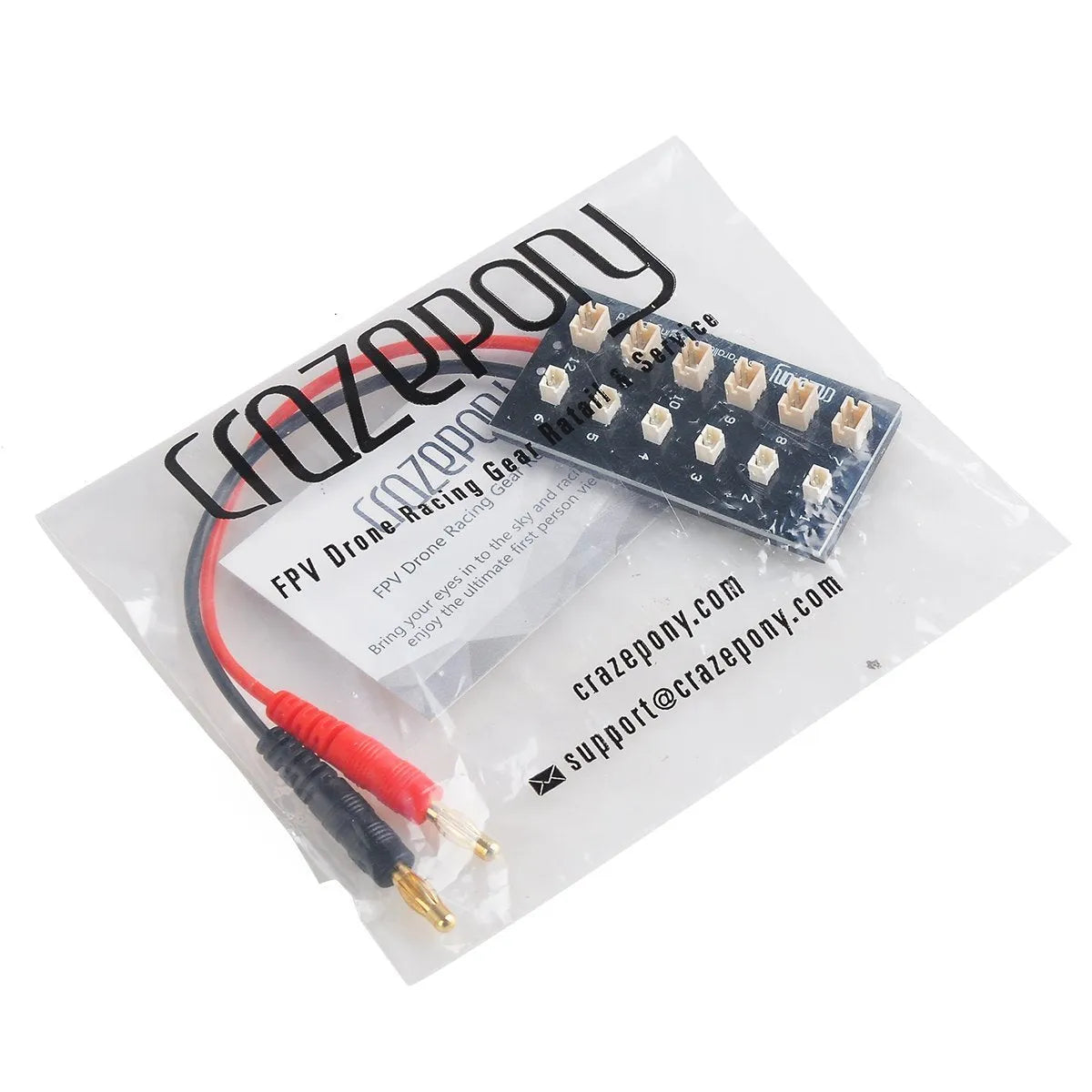 Crazepony 1S LiPo Battery Charging Board - Compact USB Charger for RC Drones, Quadcopters & DIY Electronics Projects - Perfect for Hobbyists and Remote Control Enthusiasts