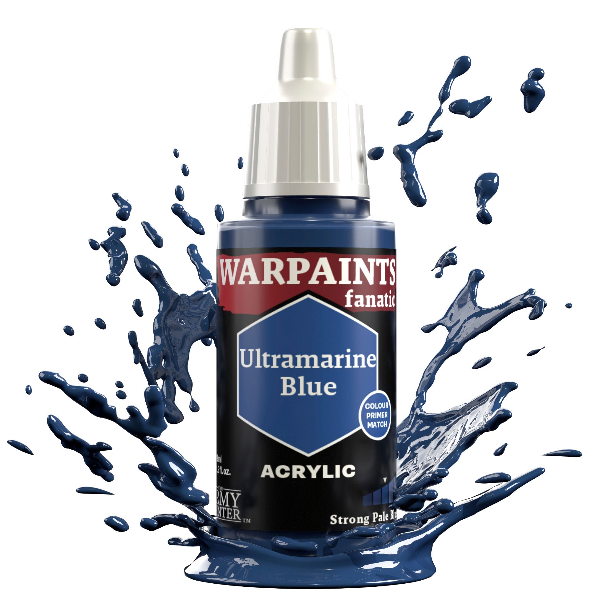 Ultramarine Blue Acrylic Paint for Artists - Premium Quality Warpaints Fanatic Series - Perfect for Canvas, Miniatures & DIY Crafts