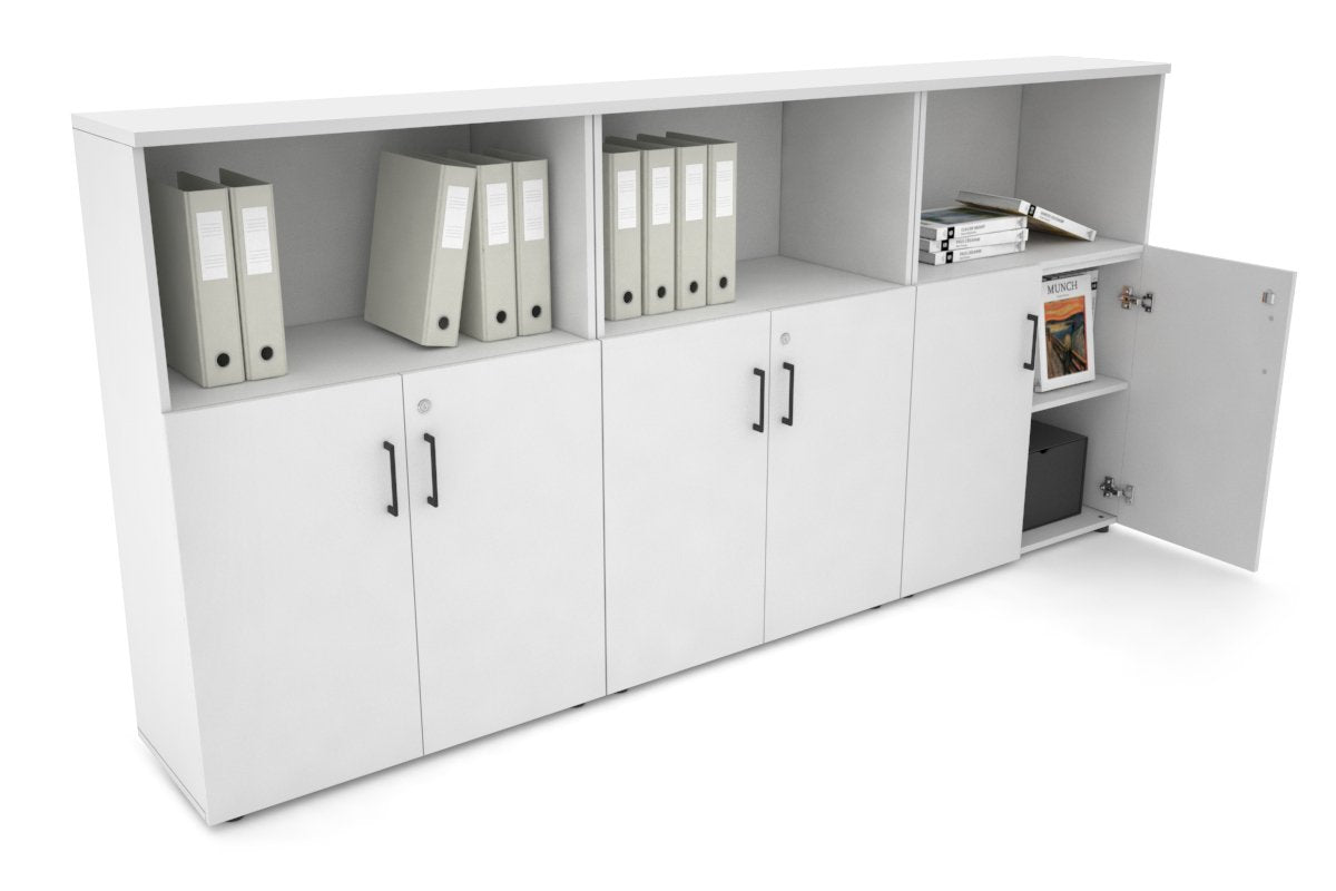 Medium Uniform Storage Cabinet with Small Doors [2400W x 1170H x 350D] - Perfect for Office, School, or Home Organization