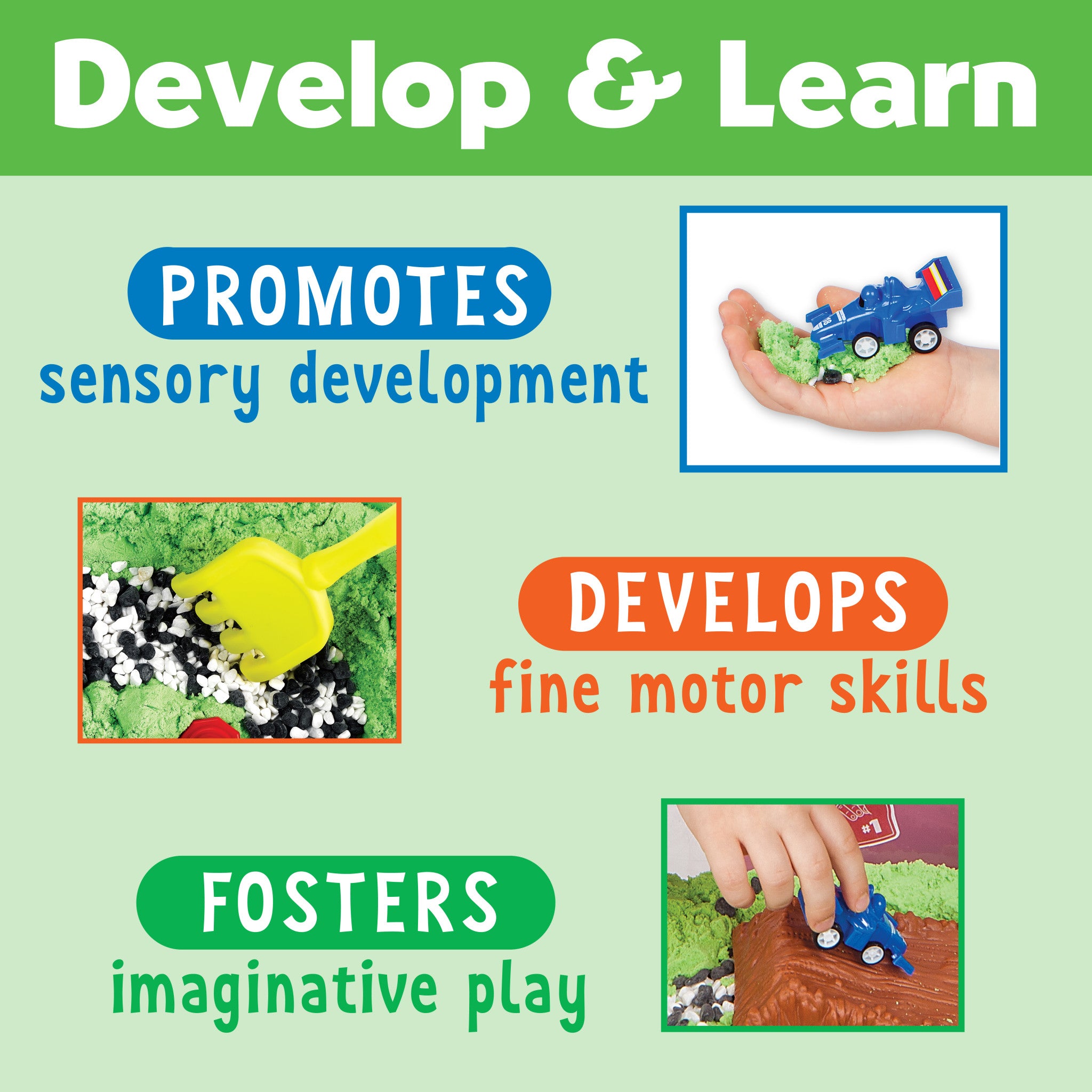 Sensory Bin Race Track Toy for Kids - Interactive Play Set for Fine Motor Skills & Sensory Development - Perfect for Preschool Learning & Toddler Activities #6330000