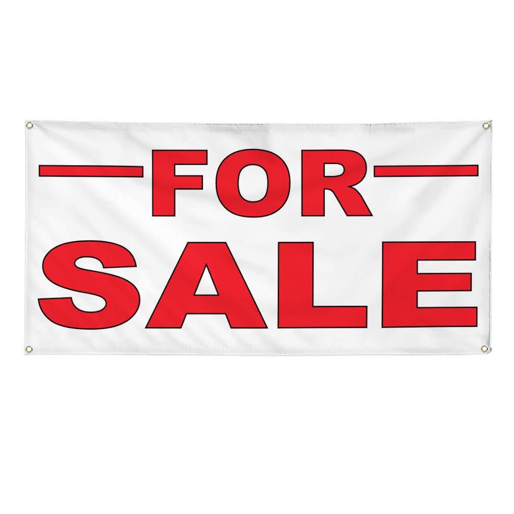 Vinyl Banner for Sale - Durable Outdoor Weatherproof Business & Industrial Yard Signs - Multiple Sizes (60x144 Inches) with 10 Grommets - Perfect for Storefronts, Events & Construction Sites