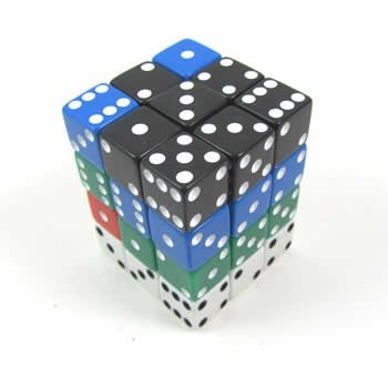 36-Piece Set of 12mm Opaque Square Corner Dice (Six-Sided d6) for Board Games, RPGs & Math Learning – Koplow Games
