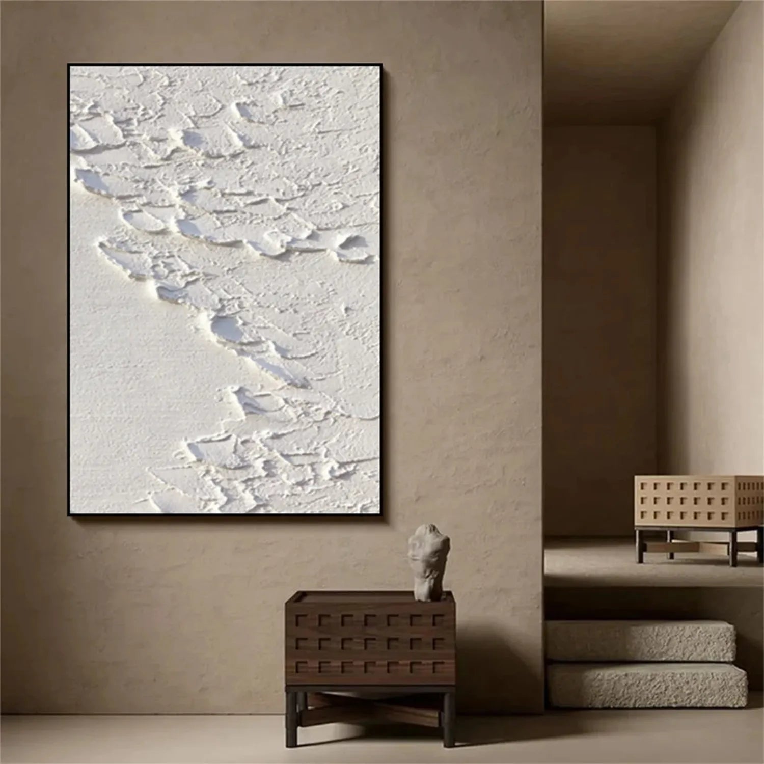 Minimalist Balance Canvas Painting #MM269 - Modern Abstract Wall Art for Living Room, Bedroom & Office Decor