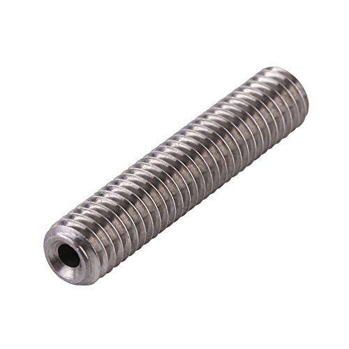 **M6 Throat Tube for 3D Printer - Stainless Steel & PTFE Nozzle with Durable Long Service Life - Ideal for High-Temperature Printing & DIY 3D Projects**