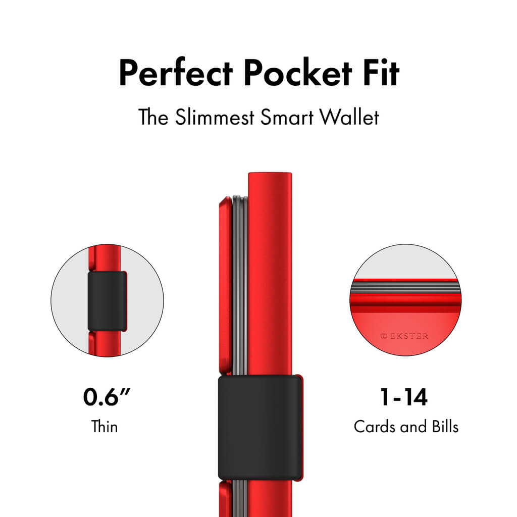 Ekster Pro RFID Blocking Aluminum Card Holder - Slim Minimalist Wallet for Men & Women - Perfect for Travel, Business & Everyday Carry