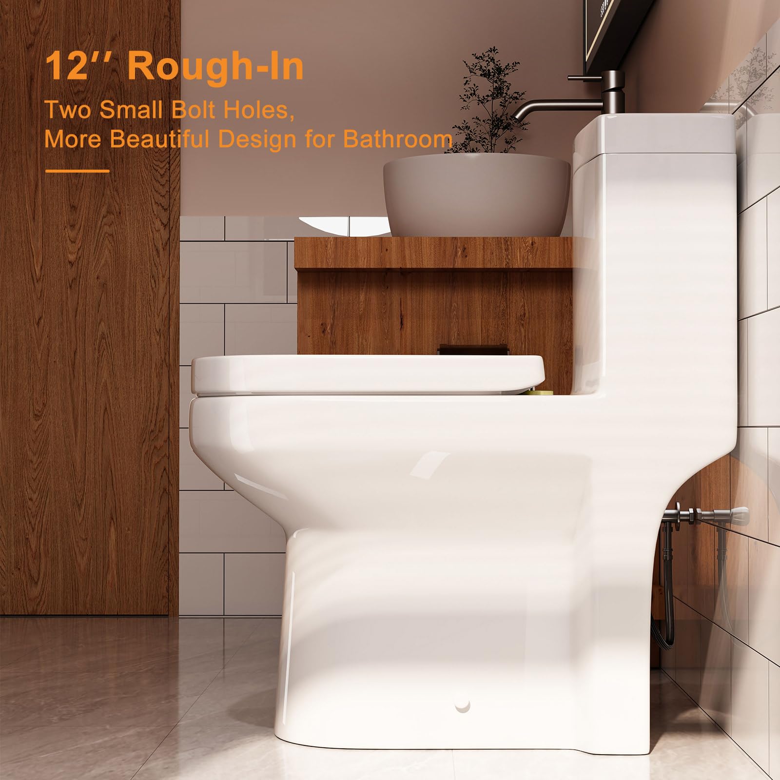 HOROW Compact One Piece Toilet 25