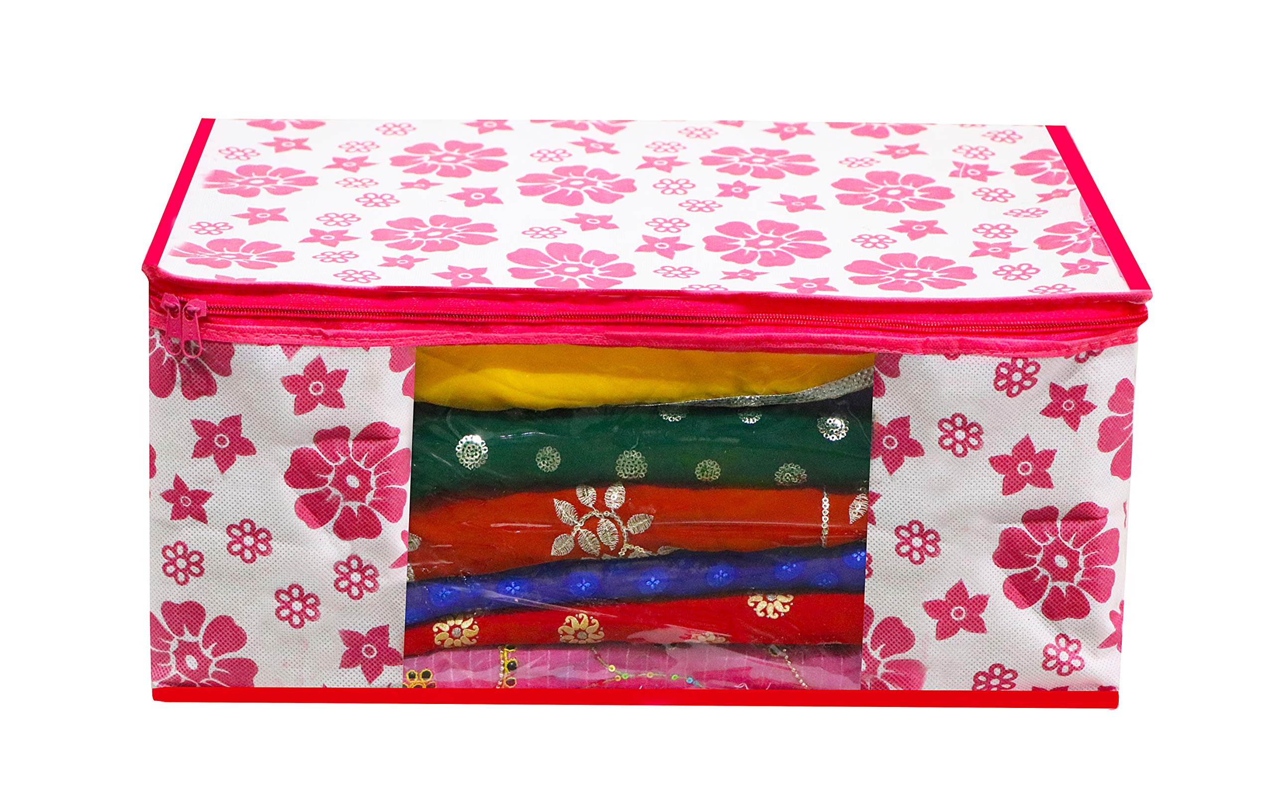 6-Pack Non-Woven Saree Cover Storage Bags for Clothes - Premium Fabric Protectors for Indian Ethnic Wear, Travel & Closet Organization