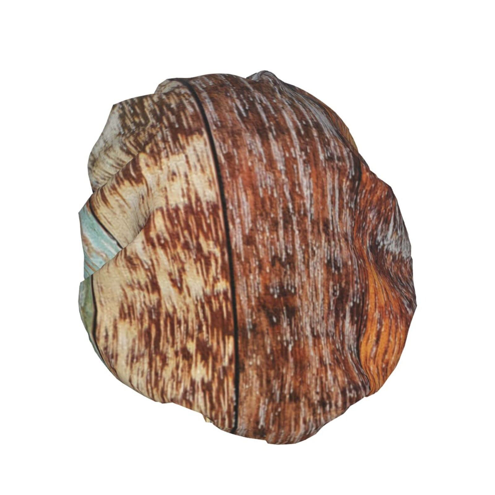 Vibrant Wooden Beads Shower Cap for Women - Reusable Waterproof Shower Hat with Double Layer Protection - Perfect for Bathing, Swimming & Hair Care Routines