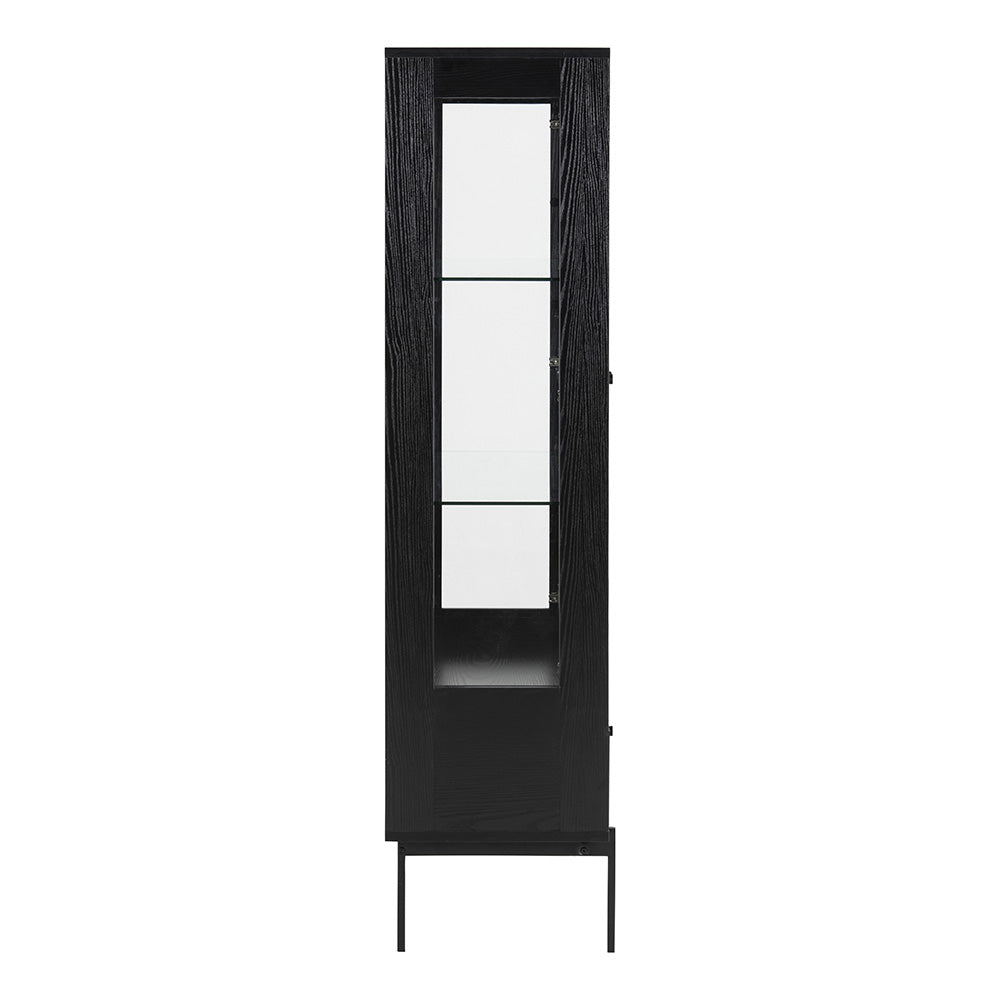 KREMAN 75cm Black Display Unit - Modern Shelf for Living Room, Bedroom & Office Storage & Organization
