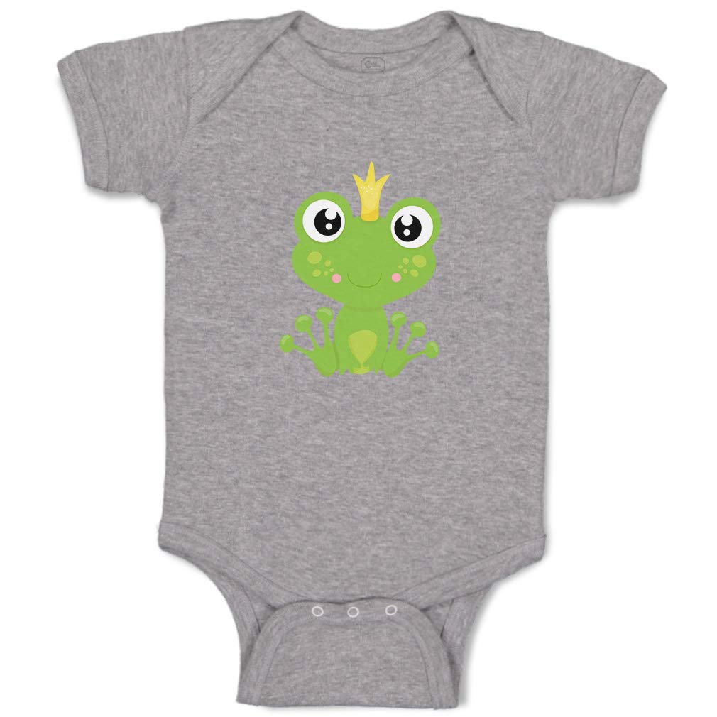 Custom Baby Bodysuit - Prince Frog Design Funny Striped Cotton Outfit for Boys & Girls | Perfect for Newborn Photos, Baby Showers & Everyday Wear