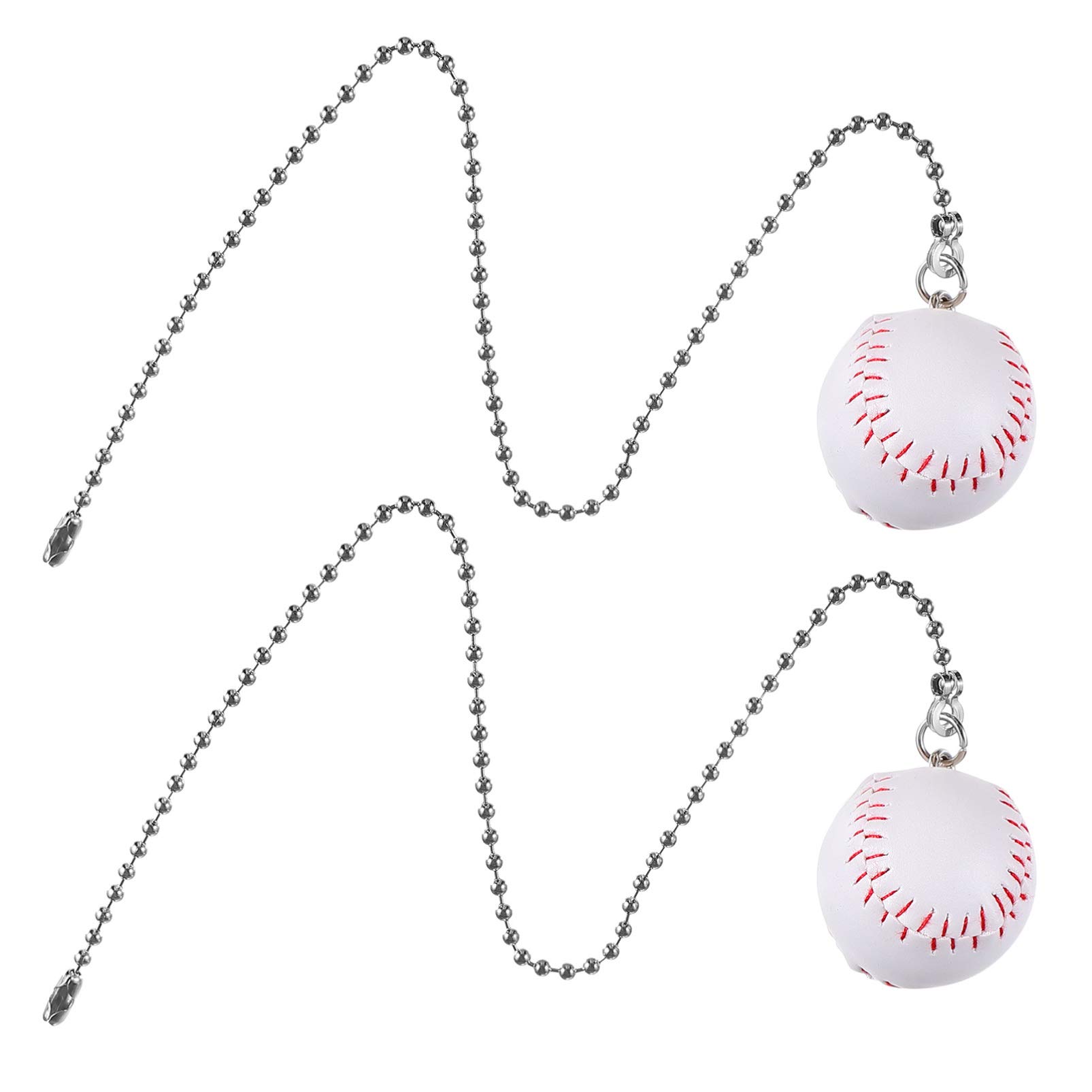 2-Pack Light Chain Hanging Pendant Lamp - Decorative Ceiling Fan Pull Chain with Vintage Charm - Perfect for Bedroom, Living Room, and Porch Lighting Decor