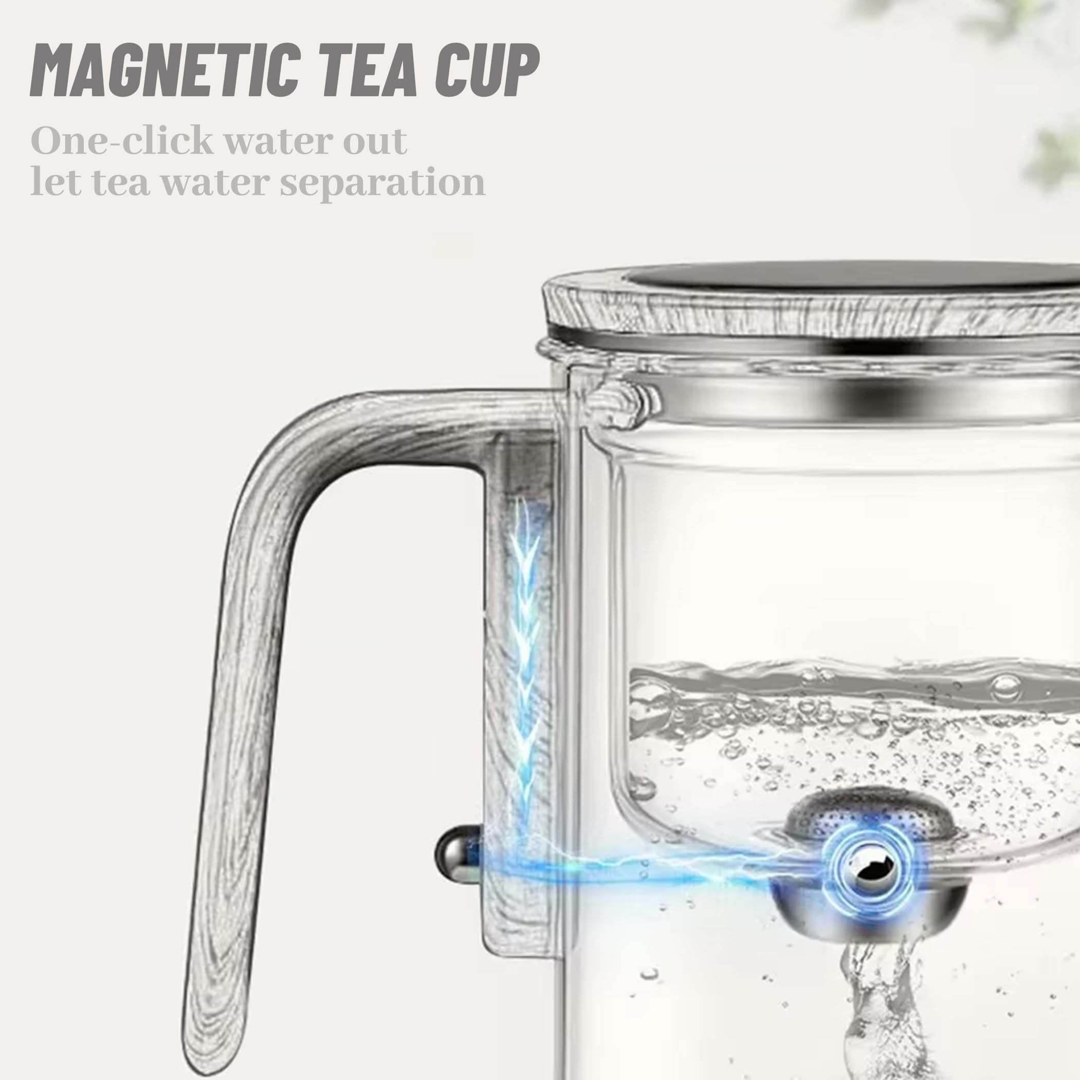 Enchantipot Magic Glass Teapot with Strainer - 720ml Enchantitea Witchcraft Teapot for Herbal Tea, Loose Leaf Tea & Blooming Tea | Perfect for Tea Ceremonies, Meditation & Witchcraft Rituals