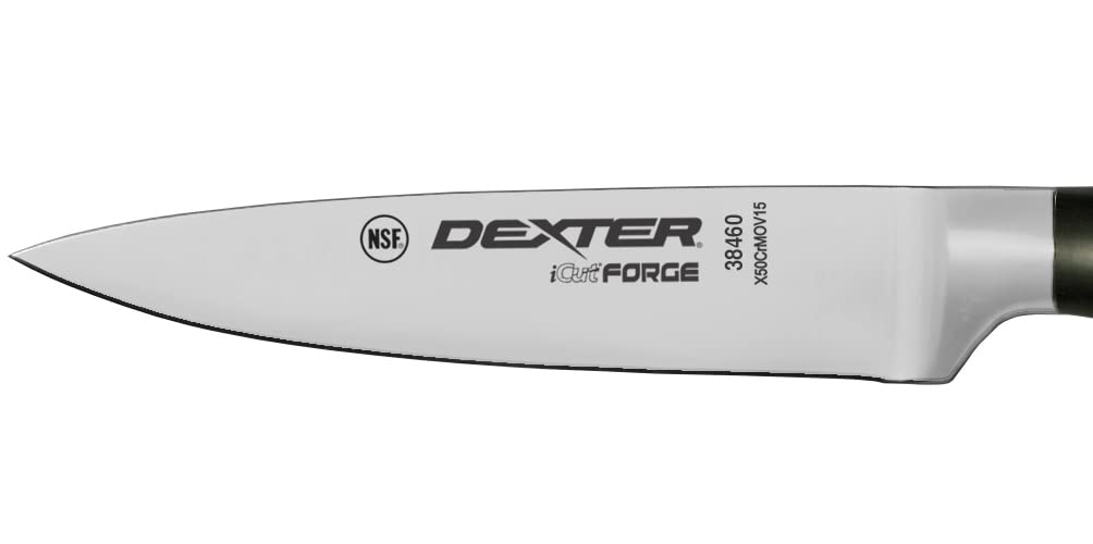Dexter 38460 3.5 Inch Paring Knife - Sharp Stainless Steel Blade for Precise Peeling, Slicing & Fruit Cutting - Perfect for Kitchen, Camping & Food Prep