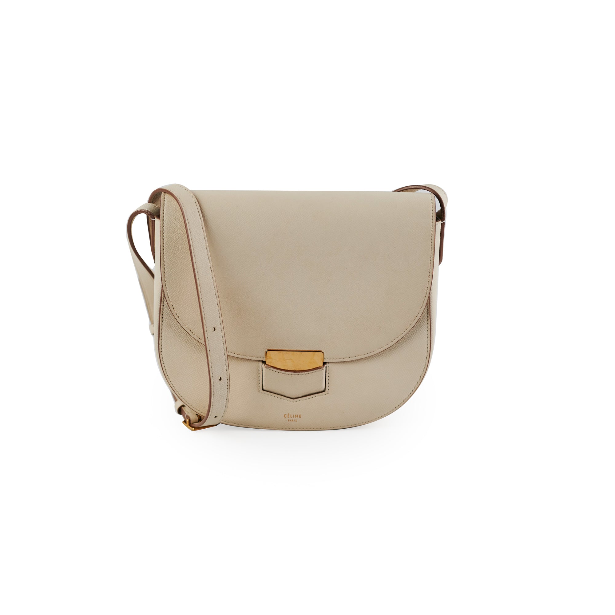 Celine Trutteur Medium Calfskin Crossbody Bag for Women - Luxury Leather Shoulder Purse for Everyday Use, Work & Travel