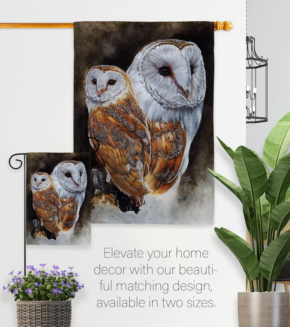 Lustrous Garden Birds House Flag Set 28