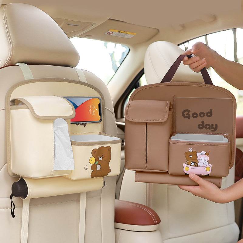 Best Car Storage Organizer for Trunk & Backseat - Multi-Pocket Auto Organizer with Premium Fabric - Perfect for Road Trips, Family Travel & Daily Commute