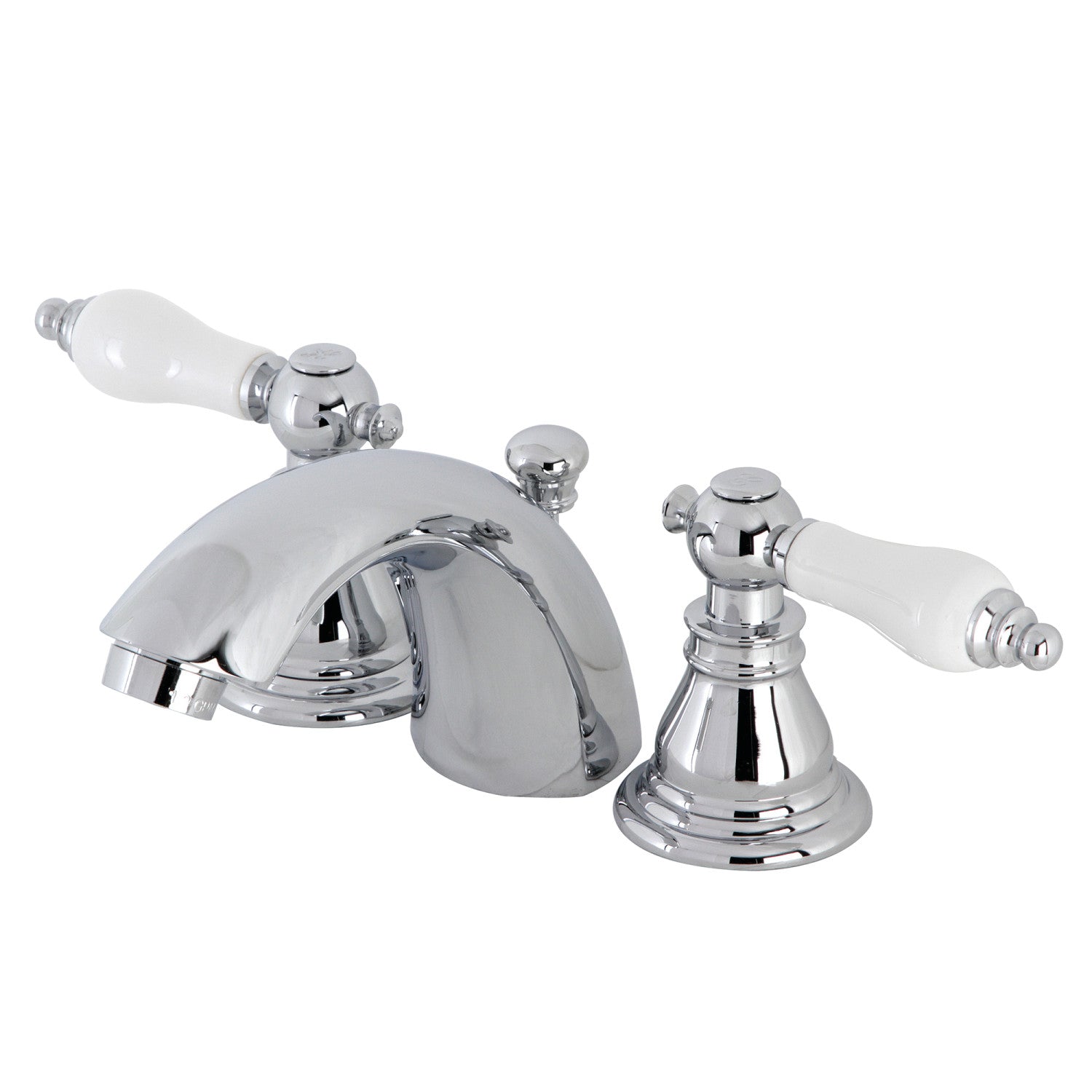 American Patriot KB951APL 3-Hole Mini Widespread Bathroom Faucet - Two Handle Deck Mount with Pop-Up Drain - Polished Chrome - Perfect for Small Bathroom Sinks and Vanities