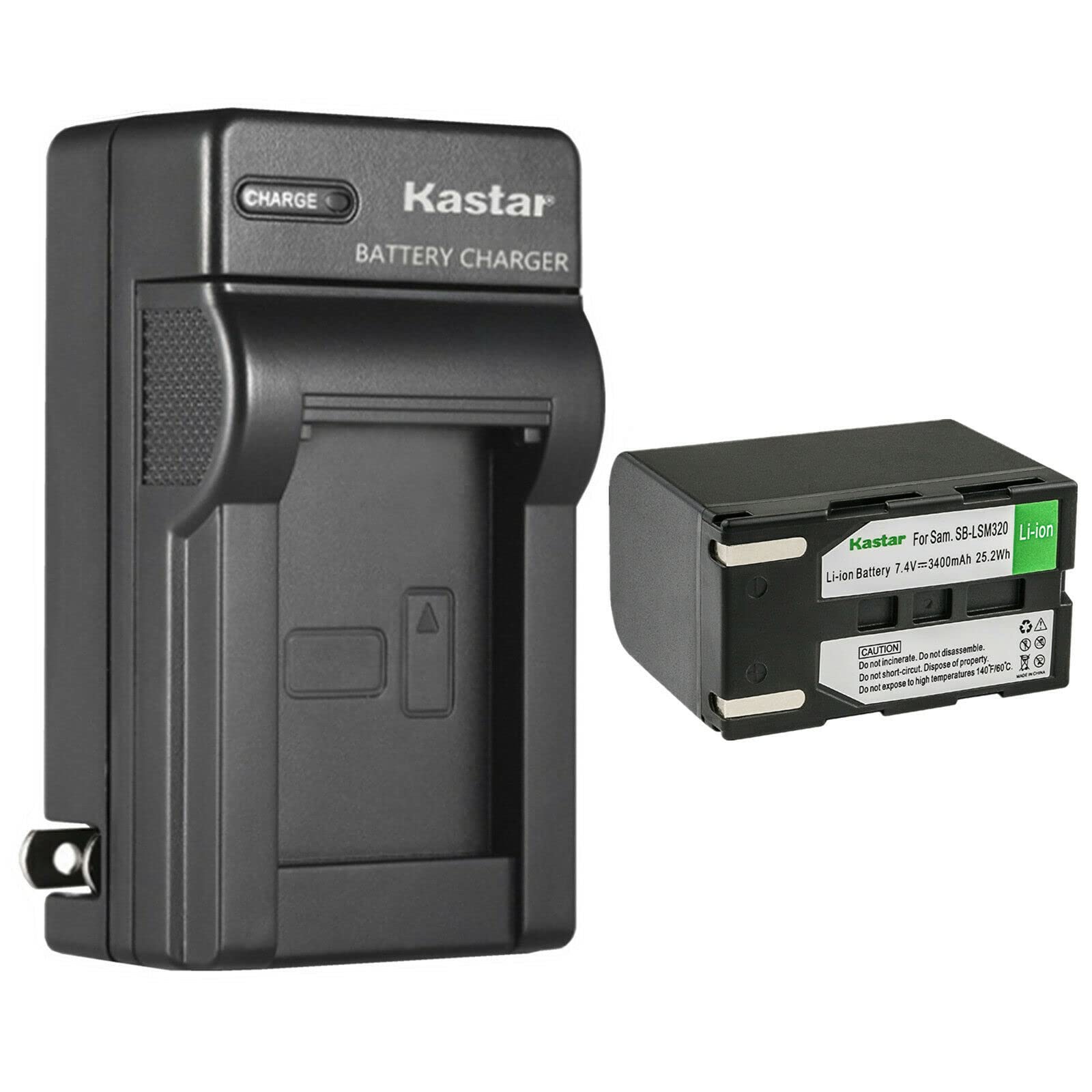 Kastar 1-Pack SB-LSM320 Replacement Battery & AC Wall Charger for Samsung VP-D463/D467/D563/D651/D653/D655/D953/D955/D957/D959/D963/D964 Cameras - Perfect for Travel, Vlogging & Outdoor Photography