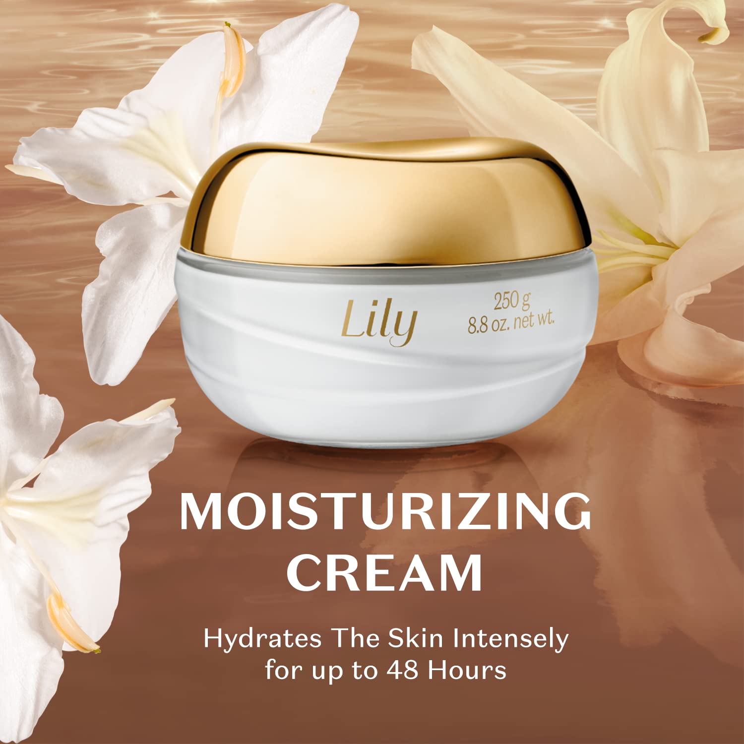 O Boticário Lily True Glow Gift Set - Eau de Parfum (2.5 fl oz), Nourishing Body Cream (8.8oz) & Shimmering Body Gel (8.8oz) - Floral Fragrance for Women, Perfect for Date Night & Special Occasions