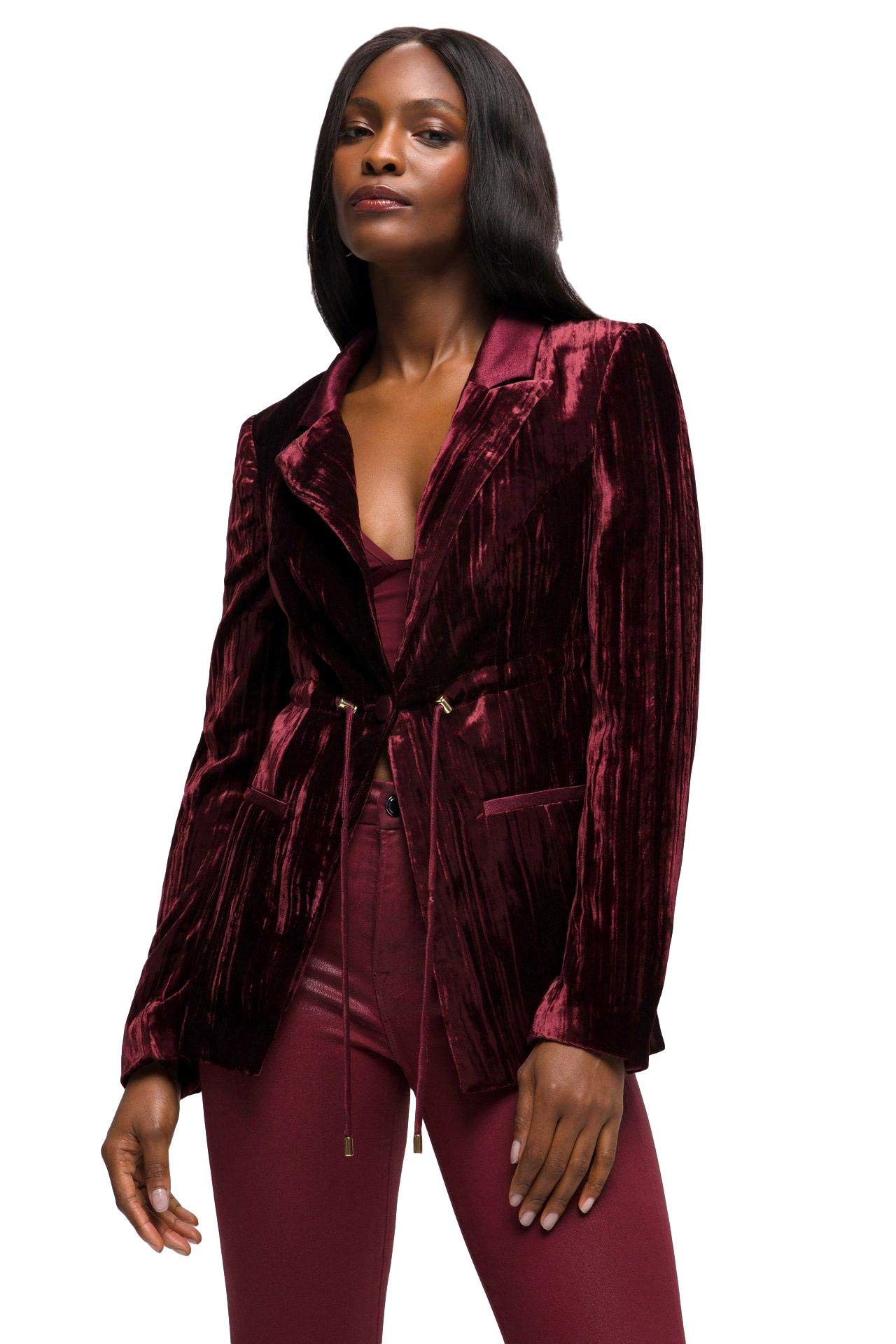 Good American Women's Cinched Blazer Jacket for Work & Office - Slim Fit Stretch Blazer for Professional Women, Business Meetings & Formal Events