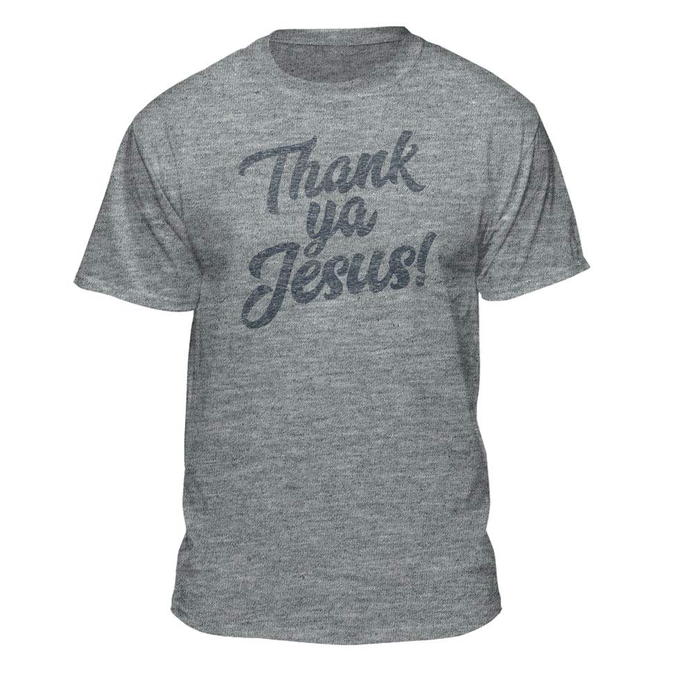 Thank Ya Jesus Graphic T-Shirt - Christian Faith Apparel for Men & Women - Perfect for Church, Bible Study & Religious Events