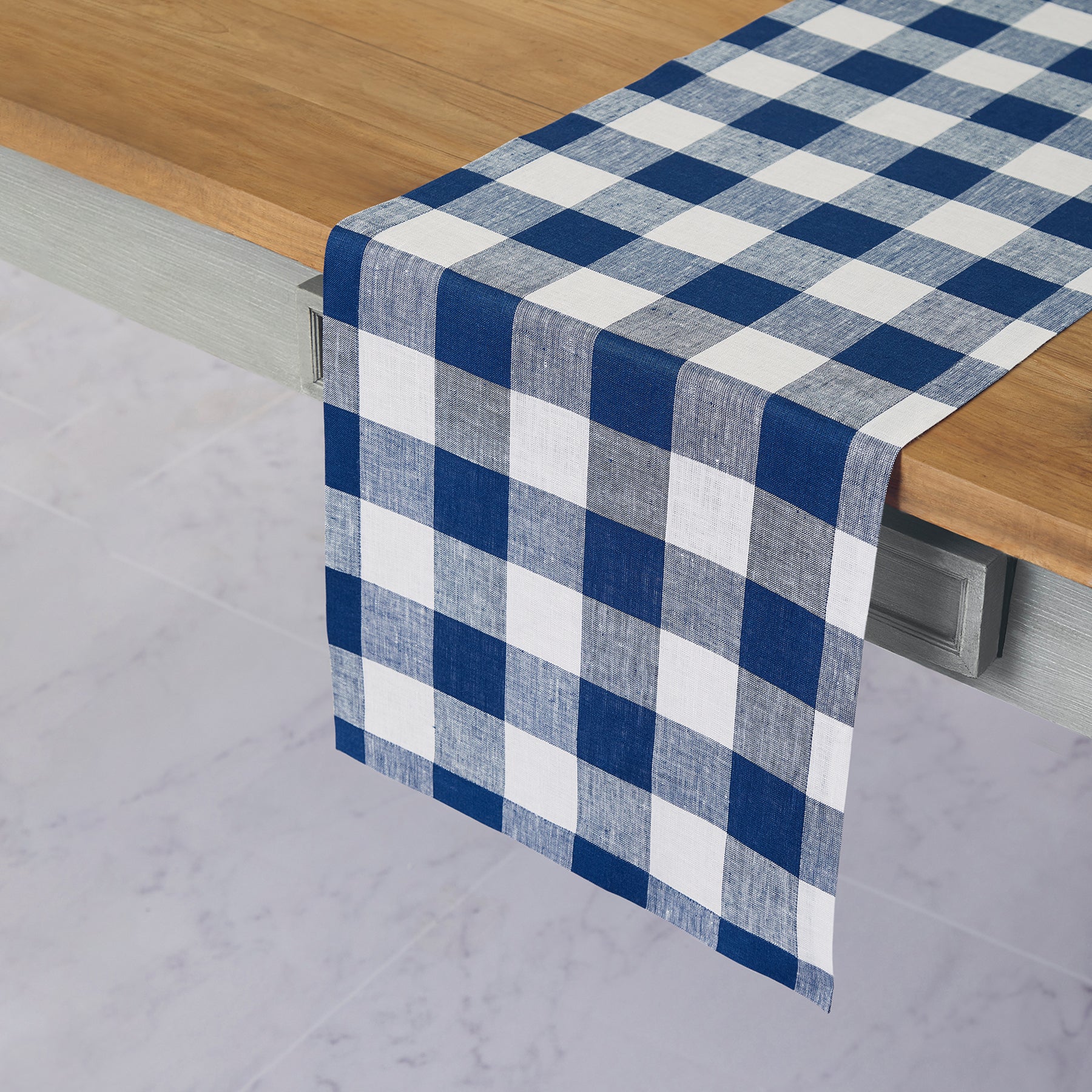 Buffalo Check Plaid Table Runner - Christmas Holiday Farmhouse Dining Decor for Kitchen, Dining Room, and Party Decorations