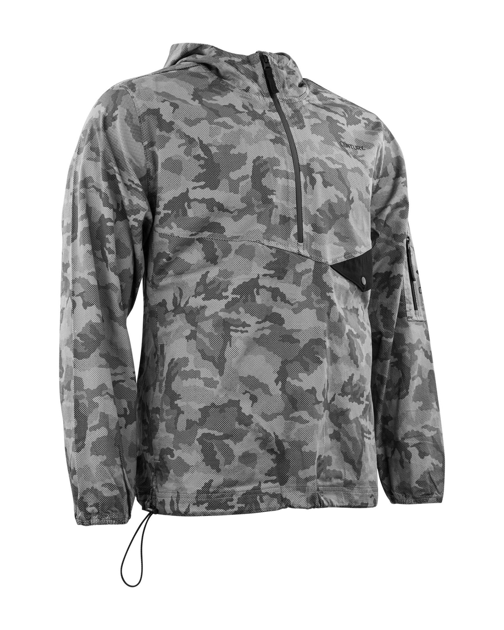 Century Men's Half Zip Hooded Pullover Sweatshirt - Lightweight Fleece Jacket for Running, Hiking & Casual Wear | Comfortable & Stylish Outdoor Activewear