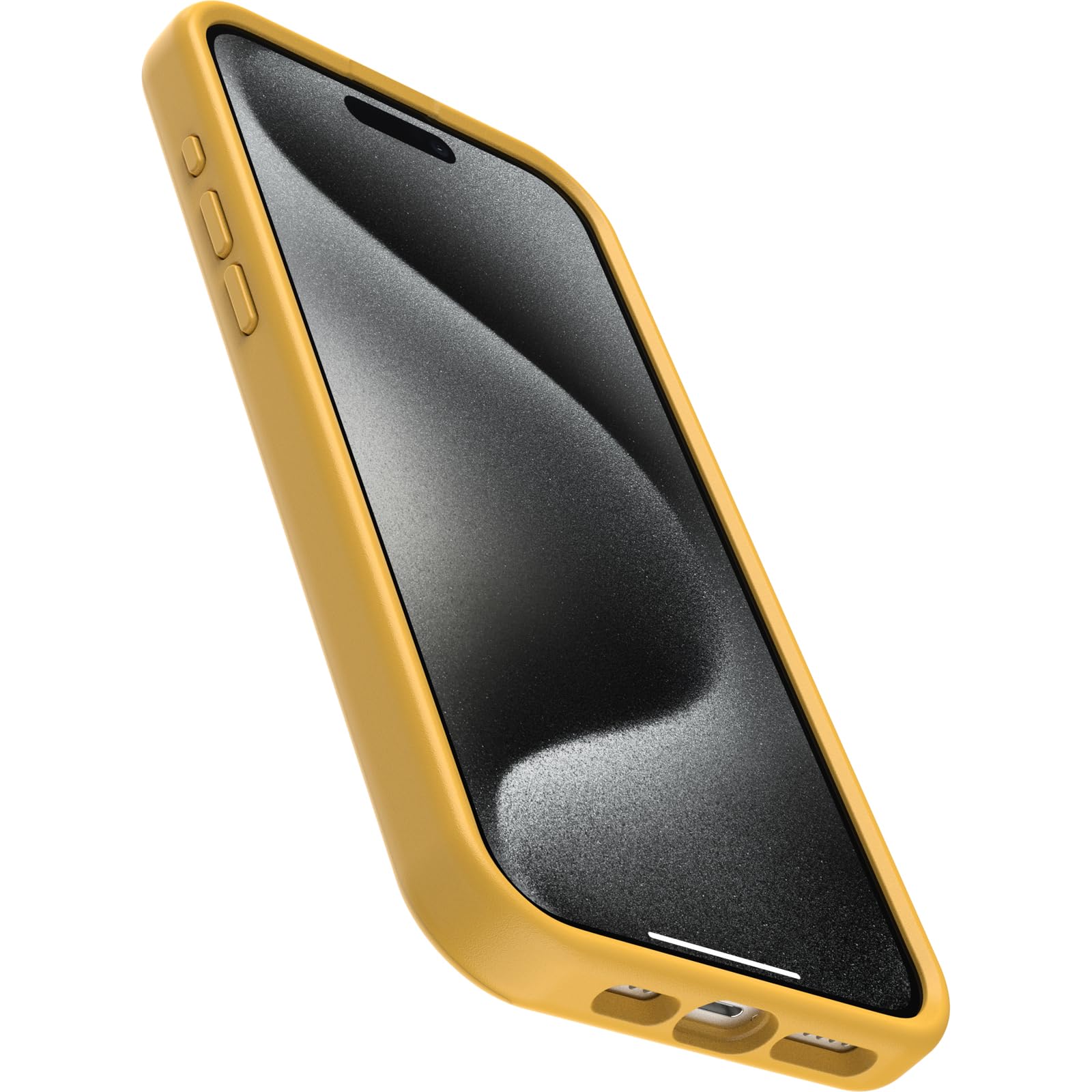 OtterBox iPhone 15 Pro MAX Case - OtterGrip Symmetry Series with Built-in Grip, Aspen Gleam (Orange) | Slim Protective Cover, MagSafe Compatible, Raised Edges for Camera & Screen Protection | Perfect for Outdoor Activities, Travel & Daily Use