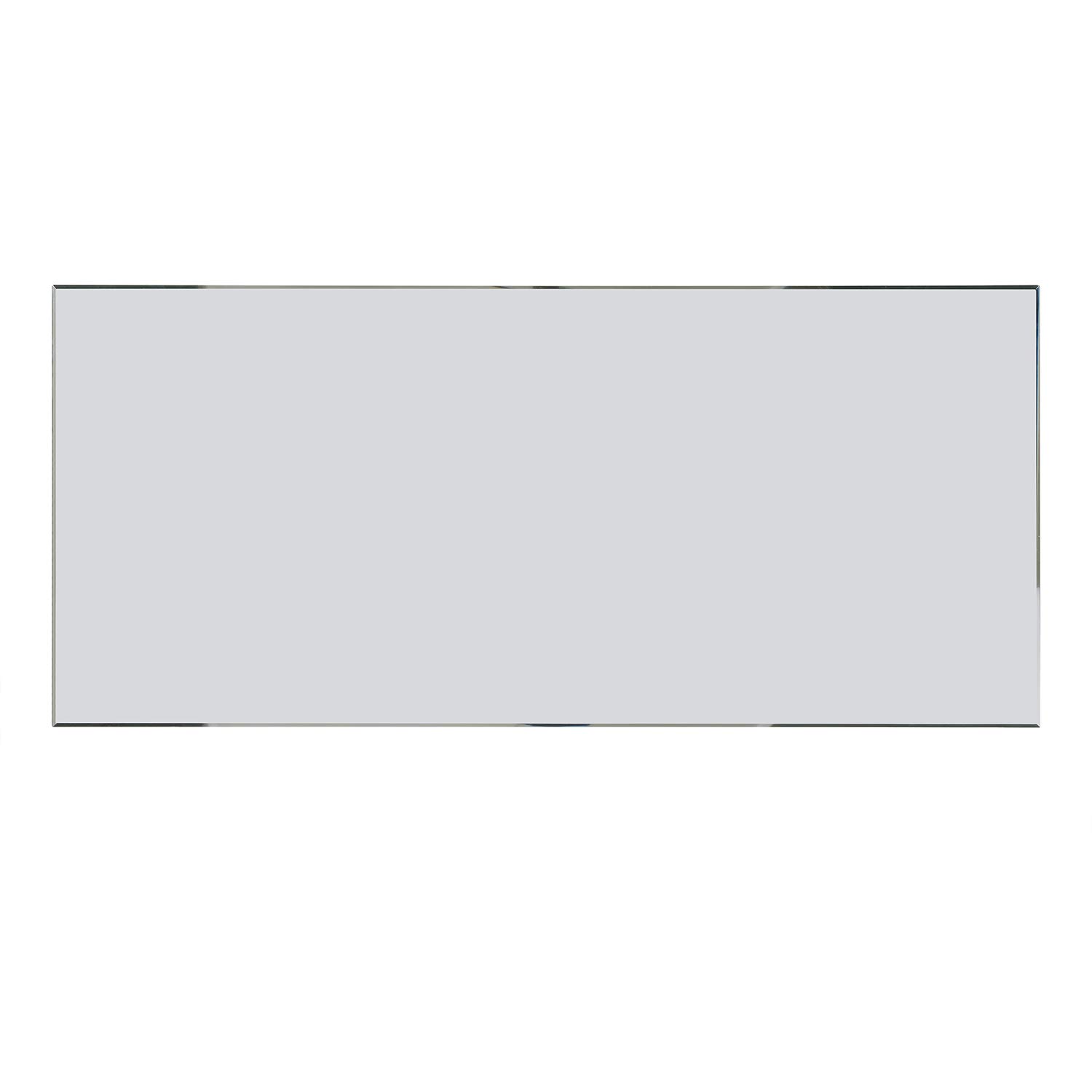 SEI Furniture Glenview Glam Mirrored Writing Desk with Drawers - Matte Silver Finish | Elegant Vanity Desk for Bedroom, Home Office & Dressing Room