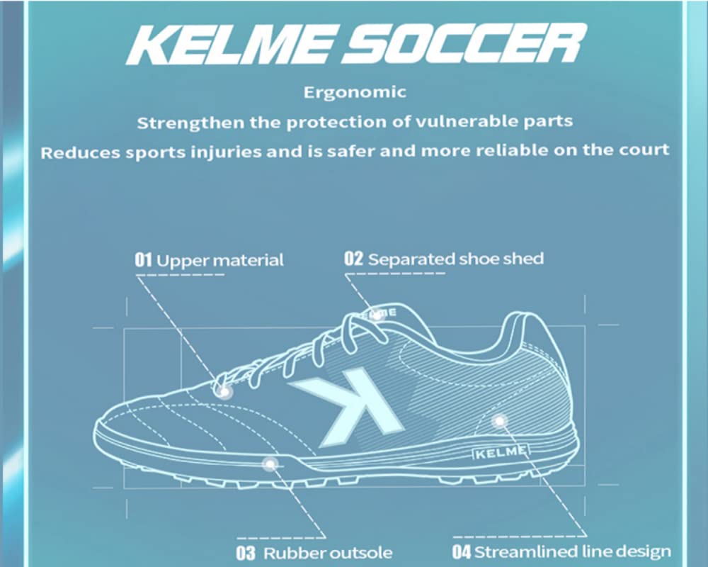 **Men's Breathable Football Boots - Professional Turf Soccer Cleats with Cushioning & Non-Slip Grip for Outdoor Training & Matches | Ideal for Teens & Adults**