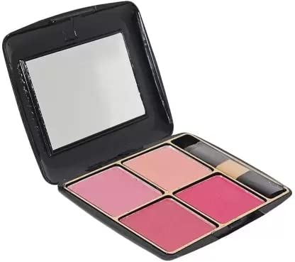 4 Color Blusher Makeup Kit for Women & Girls - Natural Cheek Blush Palette for Daily, Party & Wedding Makeup Looks