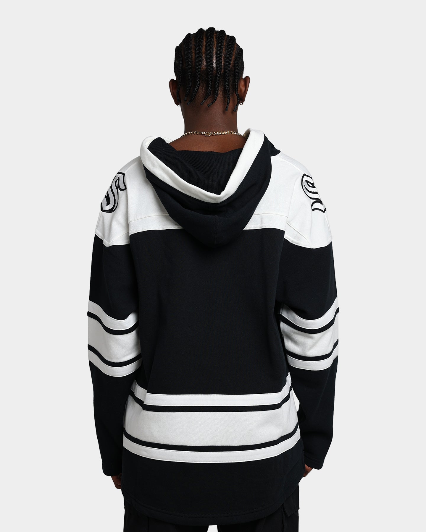 47 Brand Seattle Kraken Superior Lacer Hoodie - Men's NHL Hockey Pullover Sweatshirt (Jet Black) - Warm & Comfortable for Game Day & Casual Wear