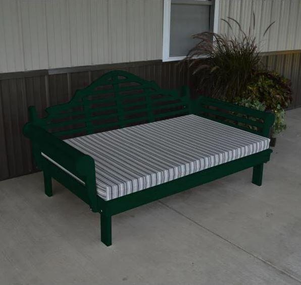 A&L Furniture Yellow Pine Marlboro Daybed - Solid Wood Sofa Bed with Trundle, Perfect for Guest Room, Dorm, or Small Space Living