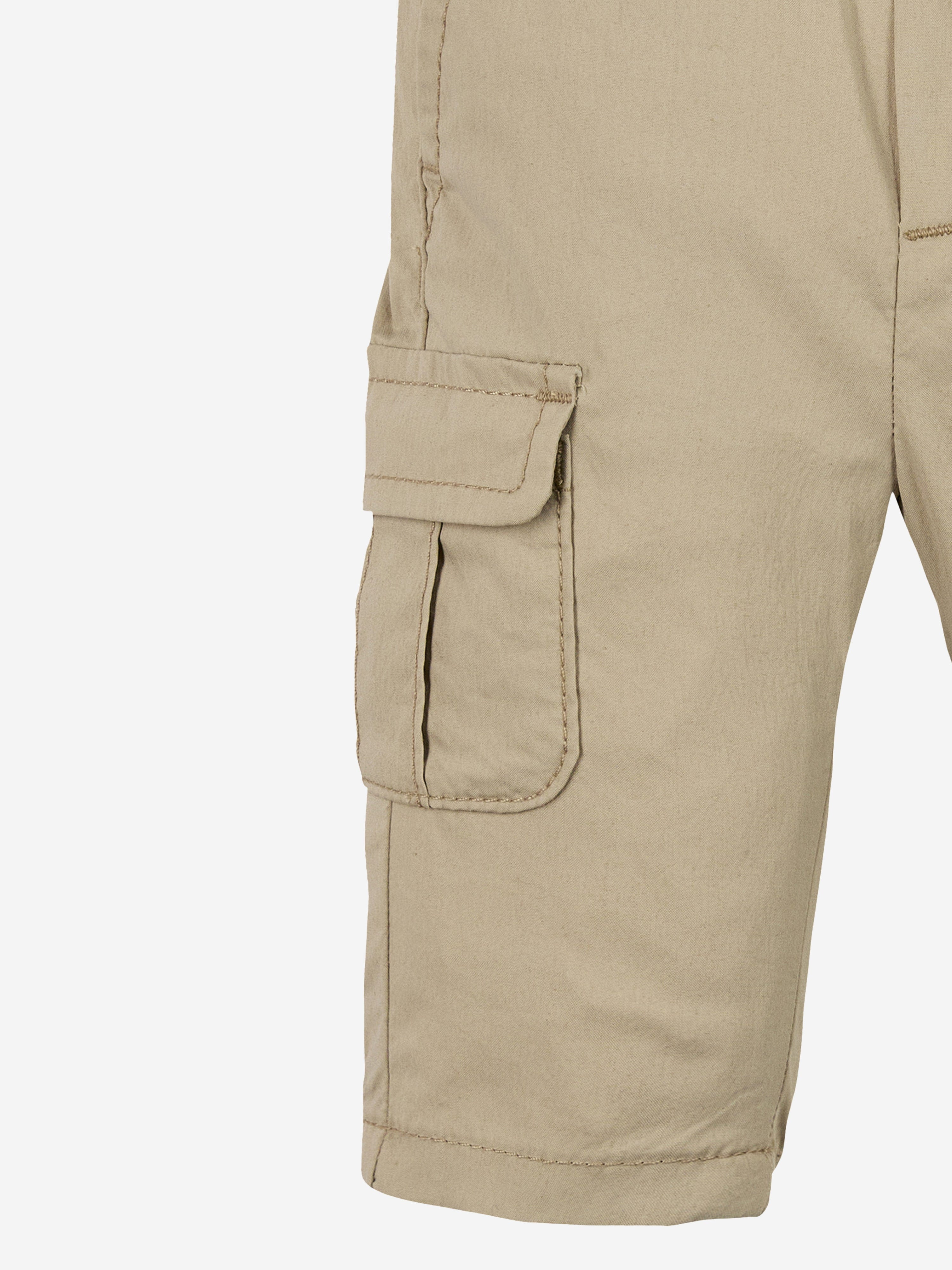 Stylish Beige Baby Boys Cargo Pants - Comfortable & Durable Toddler Pants for Playtime, Outdoor Adventures & Everyday Wear