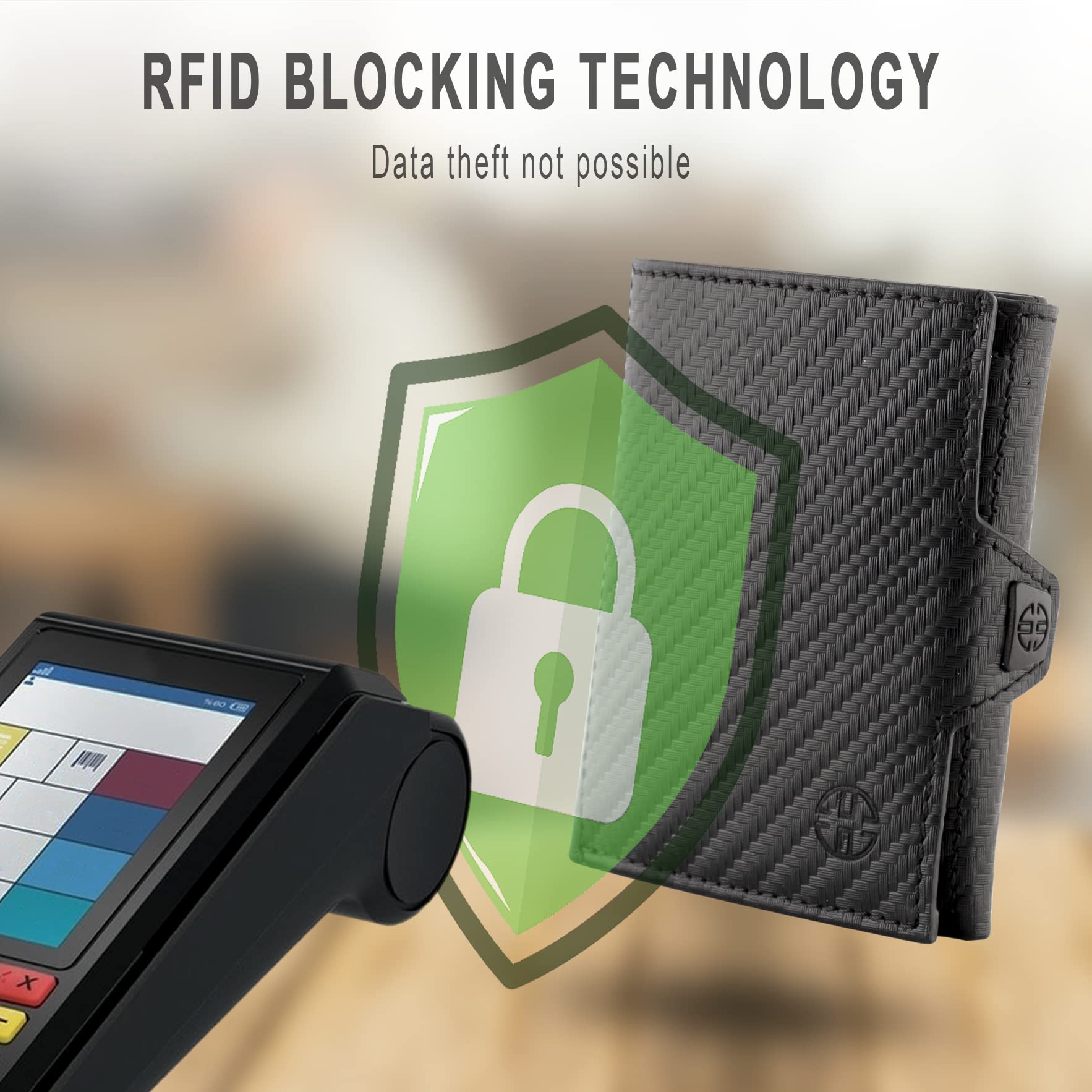 TRUSADOR Verona RFID Blocking Leather Wallet for Men & Women - Slim Front Pocket Trifold Wallet for Travel, Business & Everyday Use