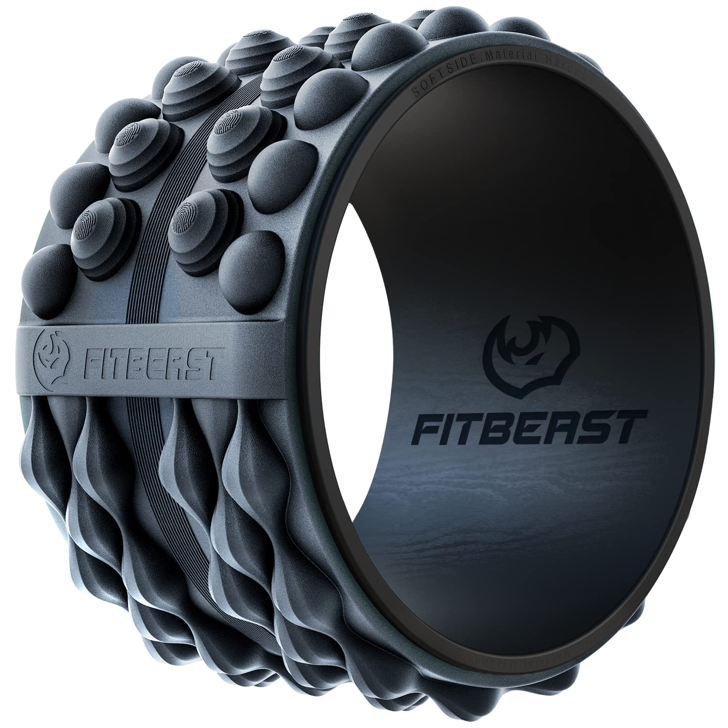 FitBeast Deep Tissue Foam Roller for Back Pain Relief - Targeted Muscle Massage Roller for Athletes & Recovery - Perfect for Yoga, Gym & Post-Workout Muscle Relaxation