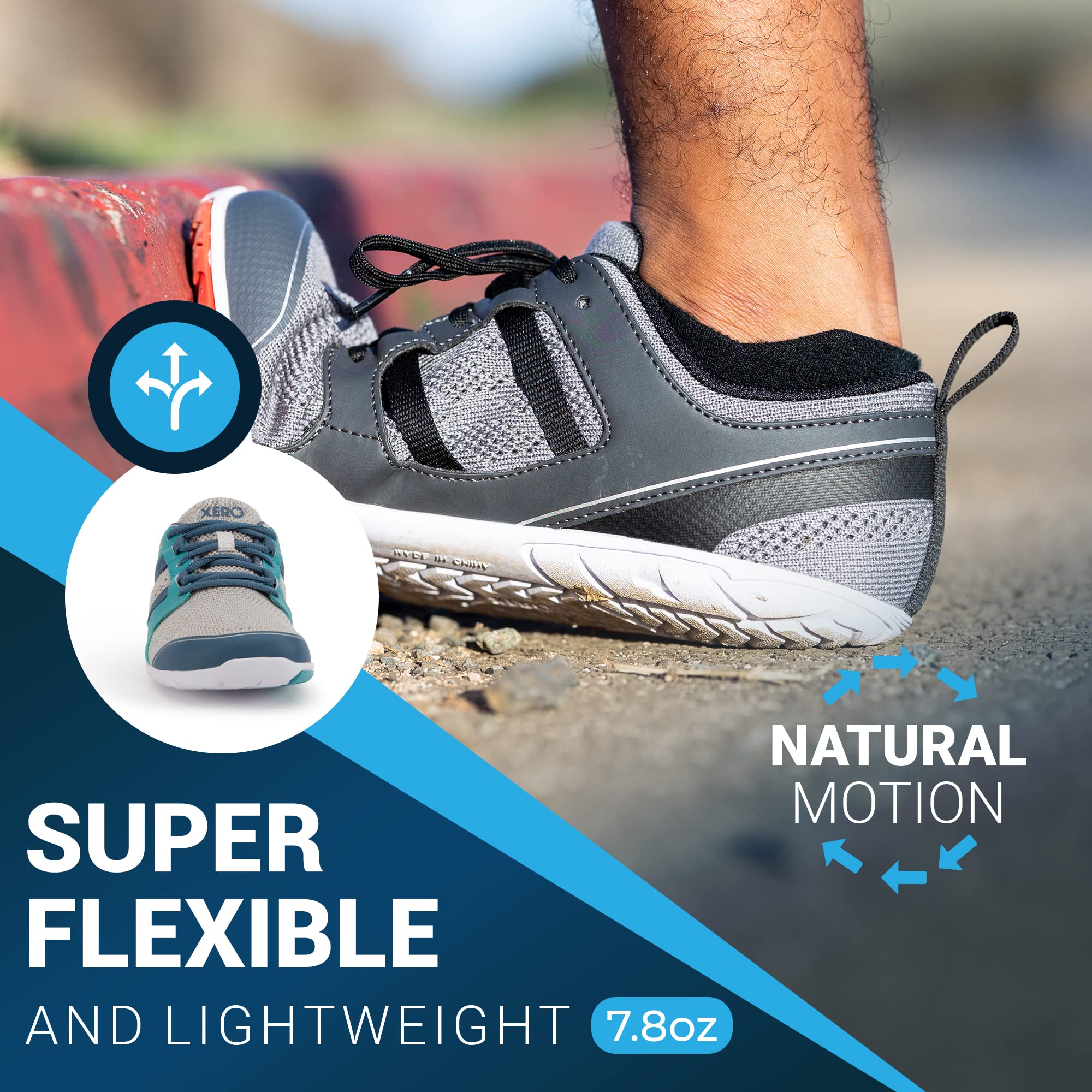 Xero Shoes Women's Zelen Barefoot Running Shoes - Lightweight Minimalist Trail Runners for Natural Movement | Perfect for Trail Running, Hiking & Everyday Wear