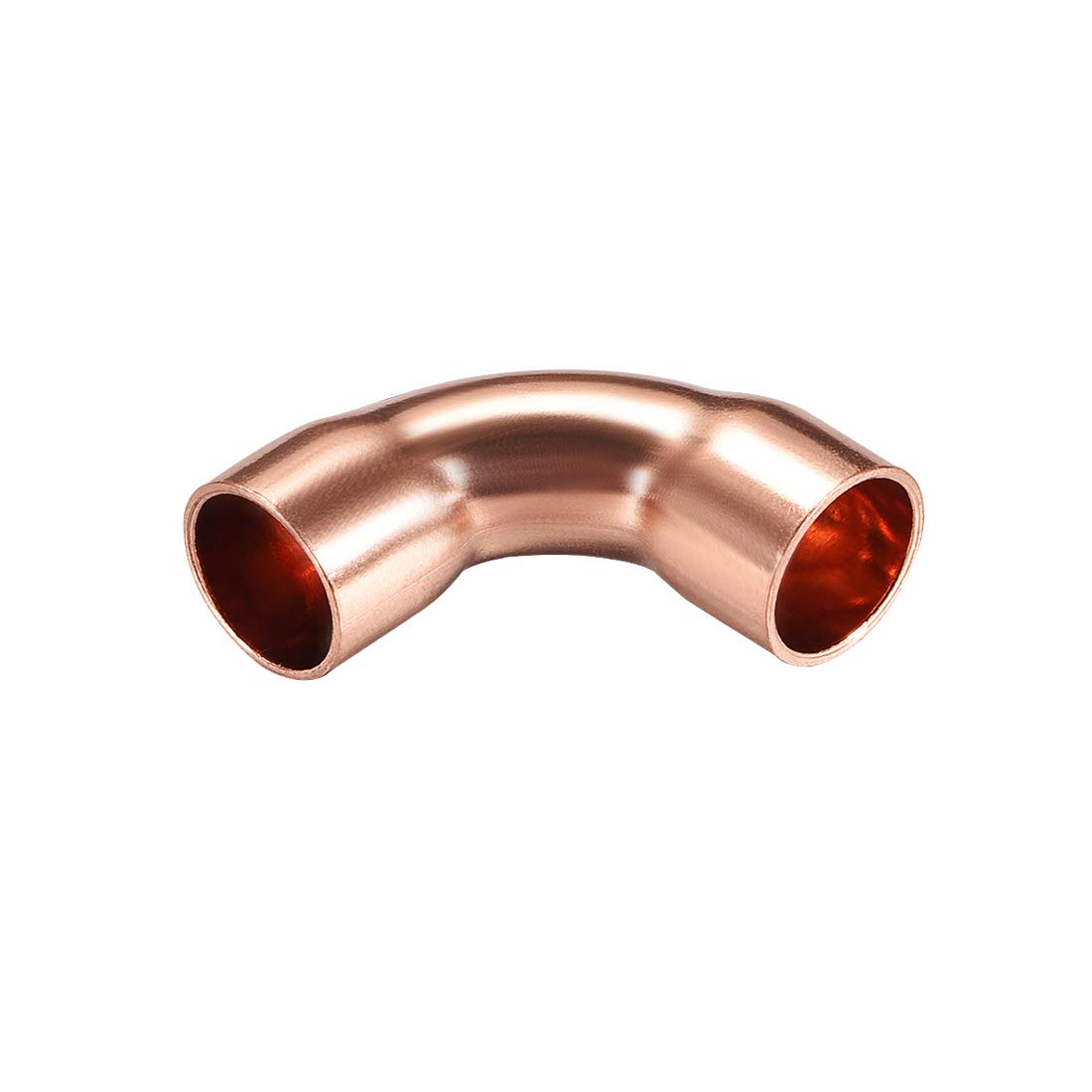 90 Degree Short-Turn Copper Elbow Fitting - 7.94mm ID Plumbing Connector (2 Pack) - Perfect for DIY Home Plumbing Repairs, Water Supply Lines, and HVAC Systems
