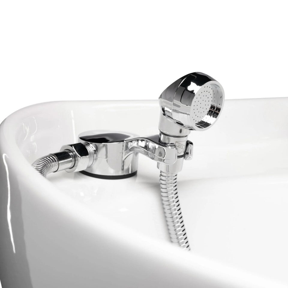 Lanvain Raven Shampoo Unit Chair 23028 - Professional Salon Hair Washing Sink with Adjustable Headrest for Barber & Beauty Shops, Home Use