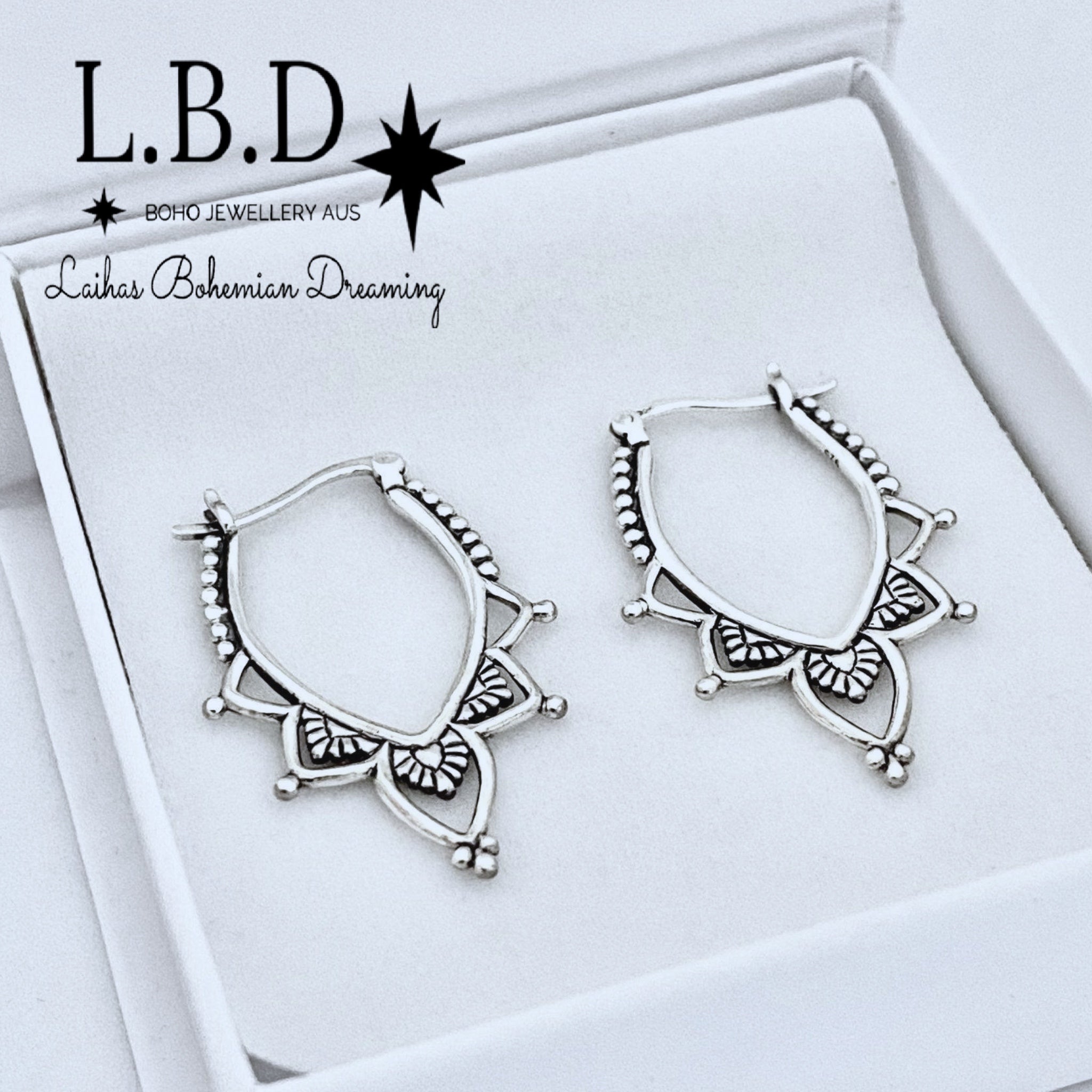 Laihas Prestige Enlighten Me Boho Hoop Earrings - Stylish Bohemian Jewelry for Women | Perfect for Festivals, Parties & Everyday Wear