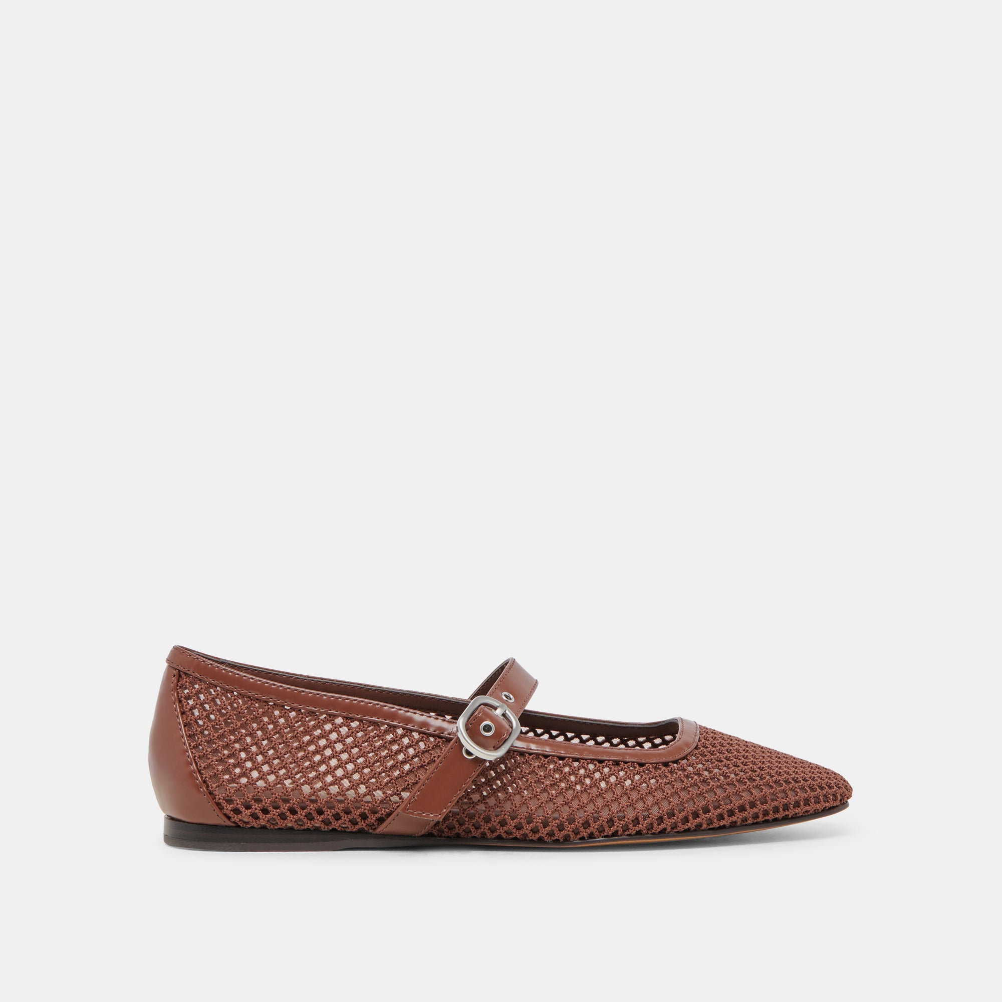RODNI Women's Toffee Woven Mesh Ballet Flats - Comfortable Slip-On Shoes for Casual Wear, Office & Travel