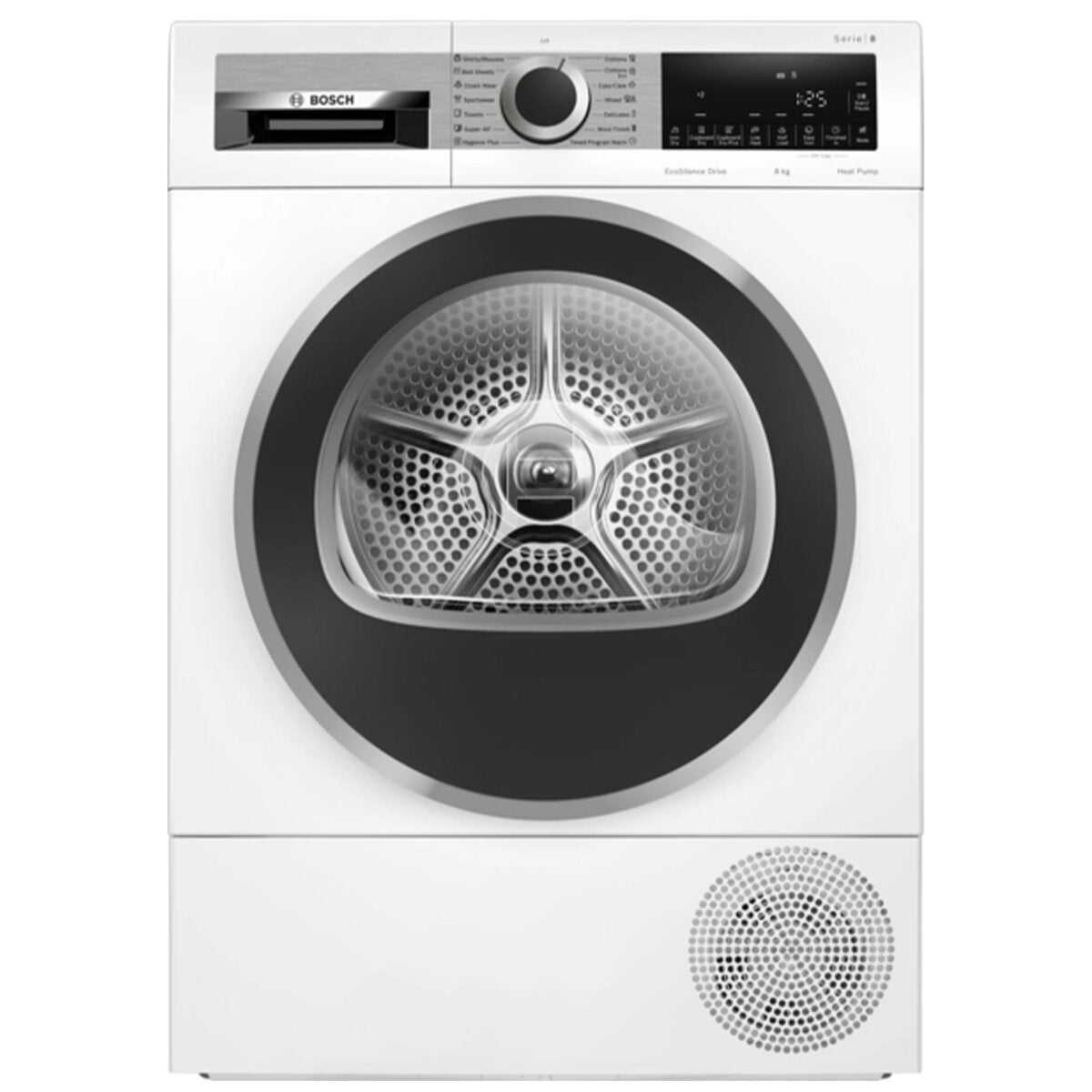 Bosch Series 8 8kg Heat Pump Dryer WQG235D8AU - Energy Efficient Laundry Solution for Homes & Apartments | Perfect for Small Spaces & Eco-Friendly Living