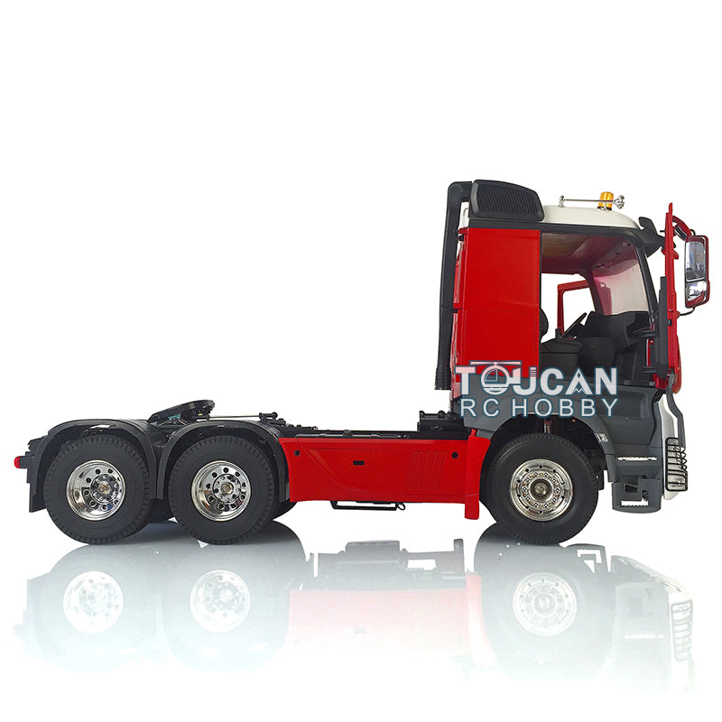 1/14 Scale Toucan Hobby 6x4 RC Tractor Truck with 3 Axles - Remote Control Construction Vehicle Kit with Painted Body & DIY Parts - Perfect for RC Enthusiasts, Construction Vehicle Collectors, and STEM Learning Projects