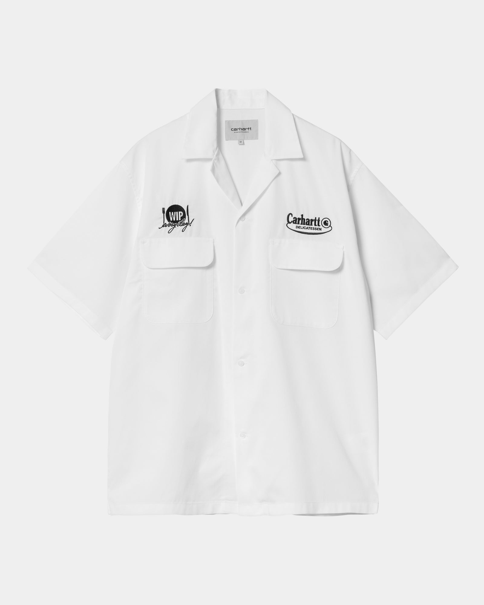 Premium Short Sleeve Deli Shirt for Men & Women - Classic White & Black Cotton Work Shirt | Perfect for Restaurant Staff, Chefs, and Food Service Professionals